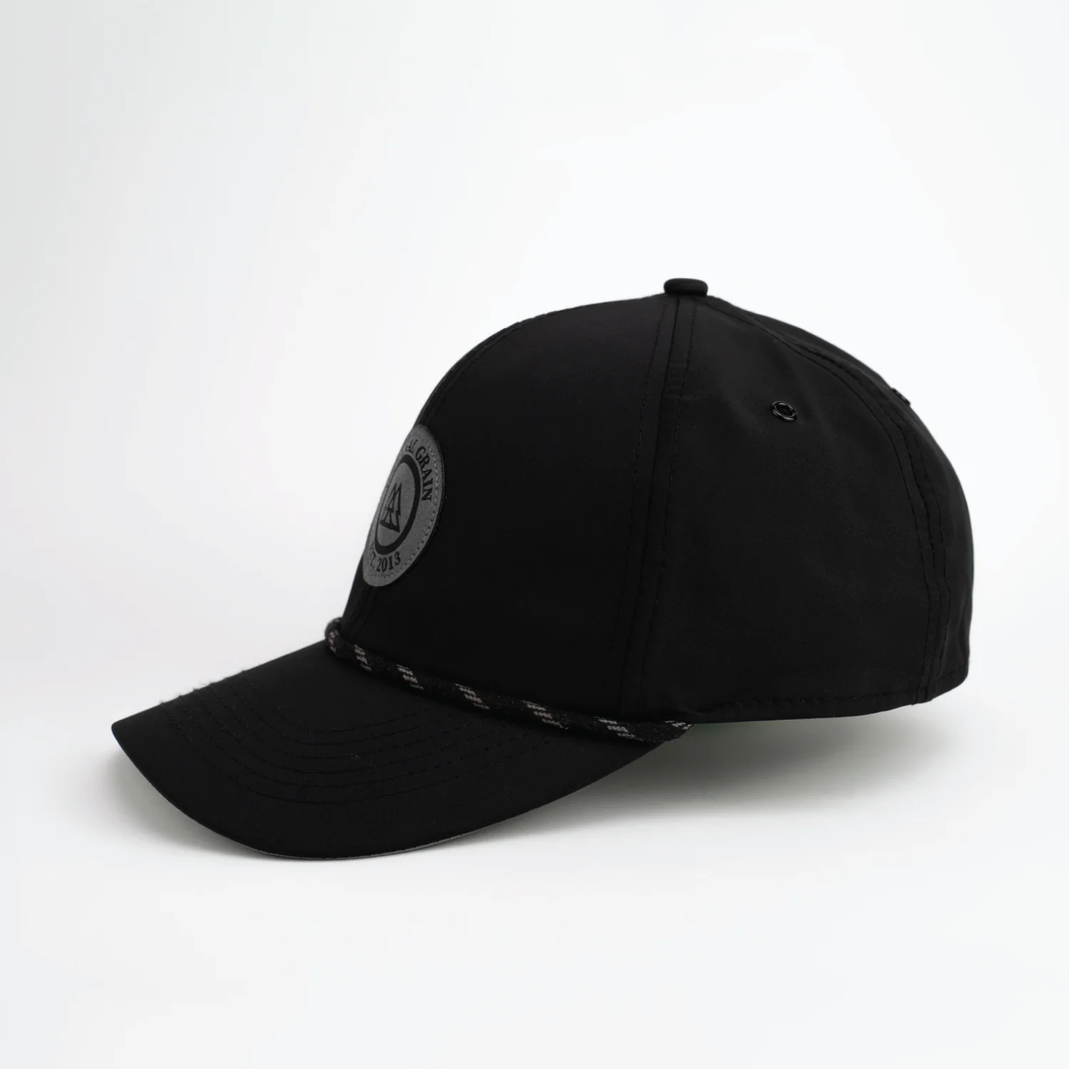 Black & Charcoal Suede Original Grain Hat - Image 3