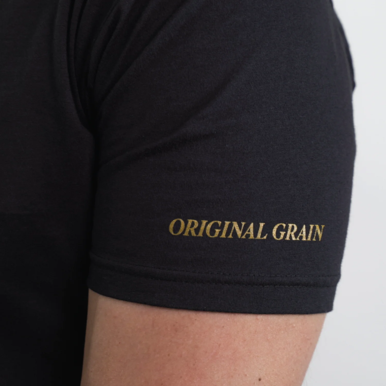 Black Original Grain T-Shirt - Image 3