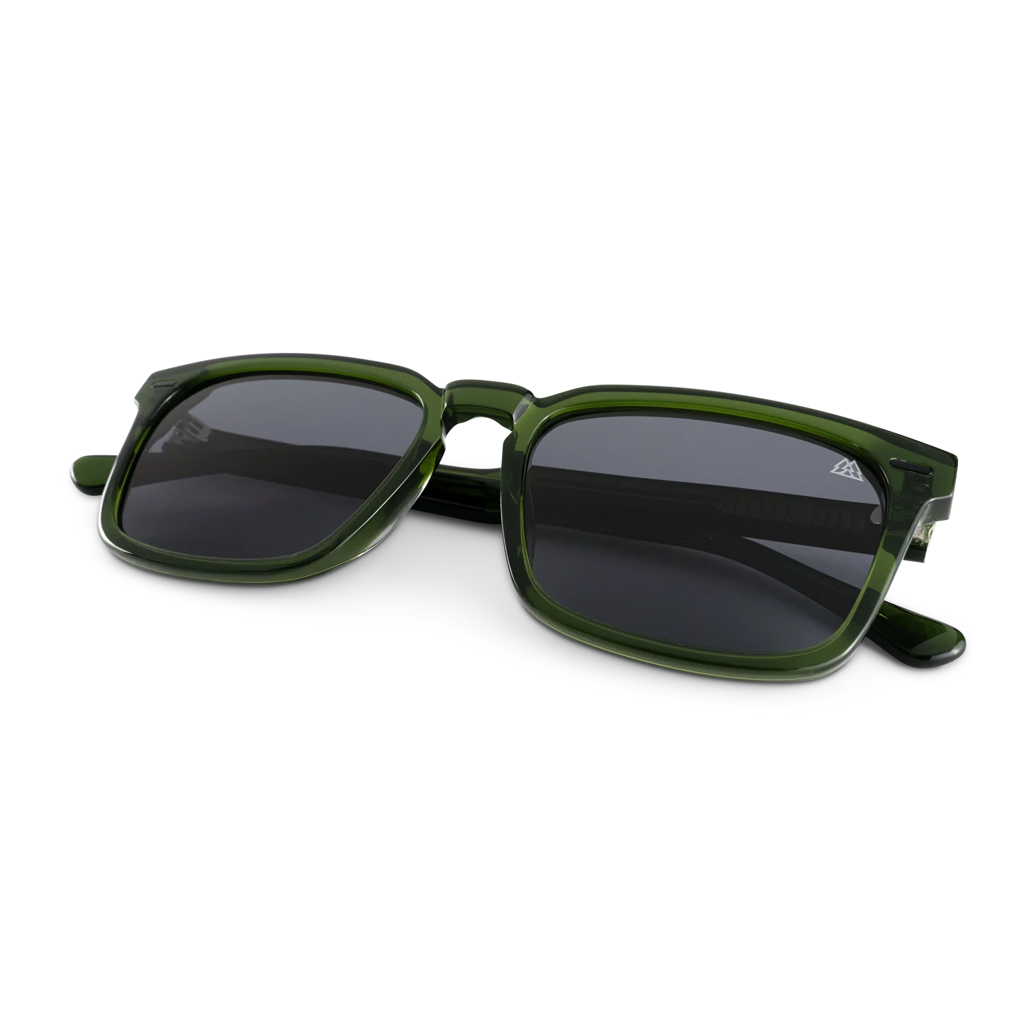 Sunset Black Walnut Transparent Green Sunglasses - Image 4