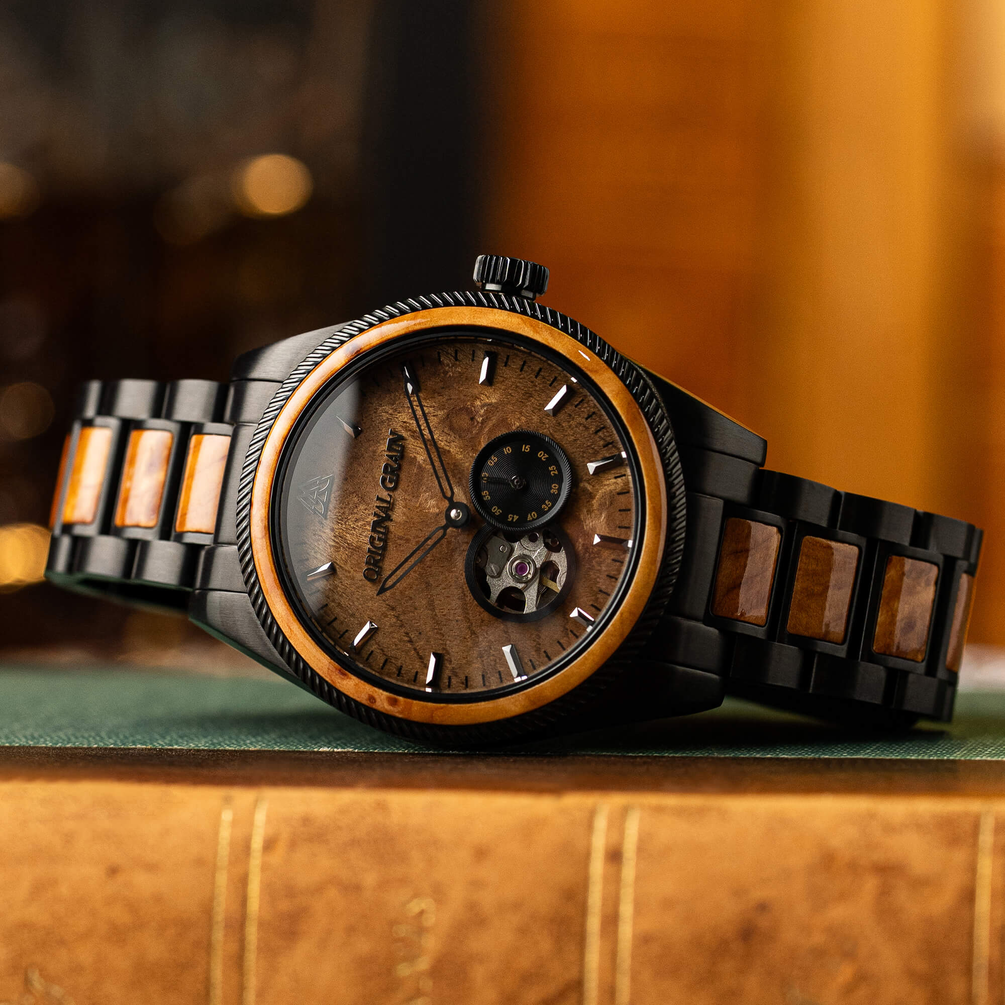 Burlwood Black Vintage Automatic 40mm - Image 4