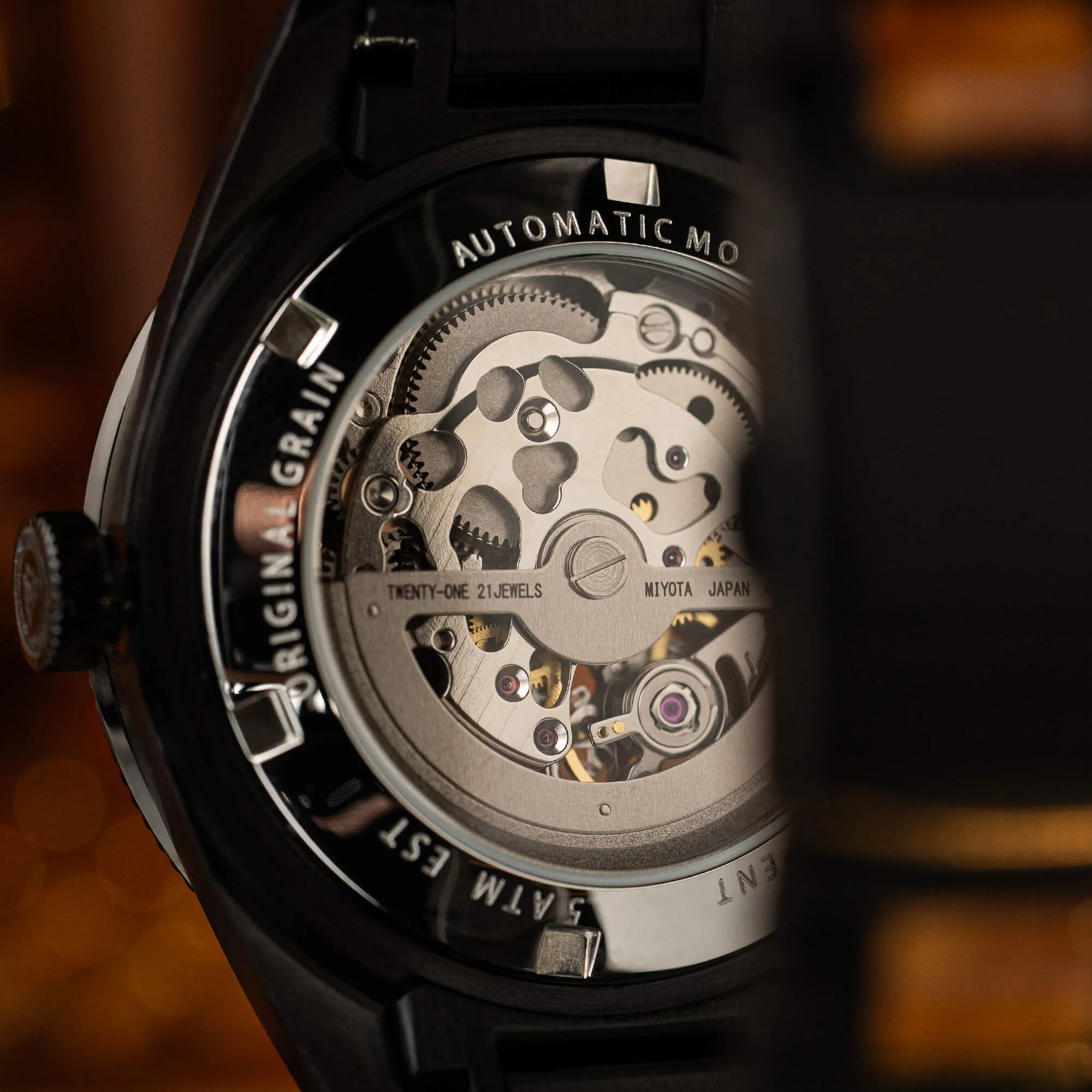 Burlwood Black Vintage Automatic 40mm - Image 6