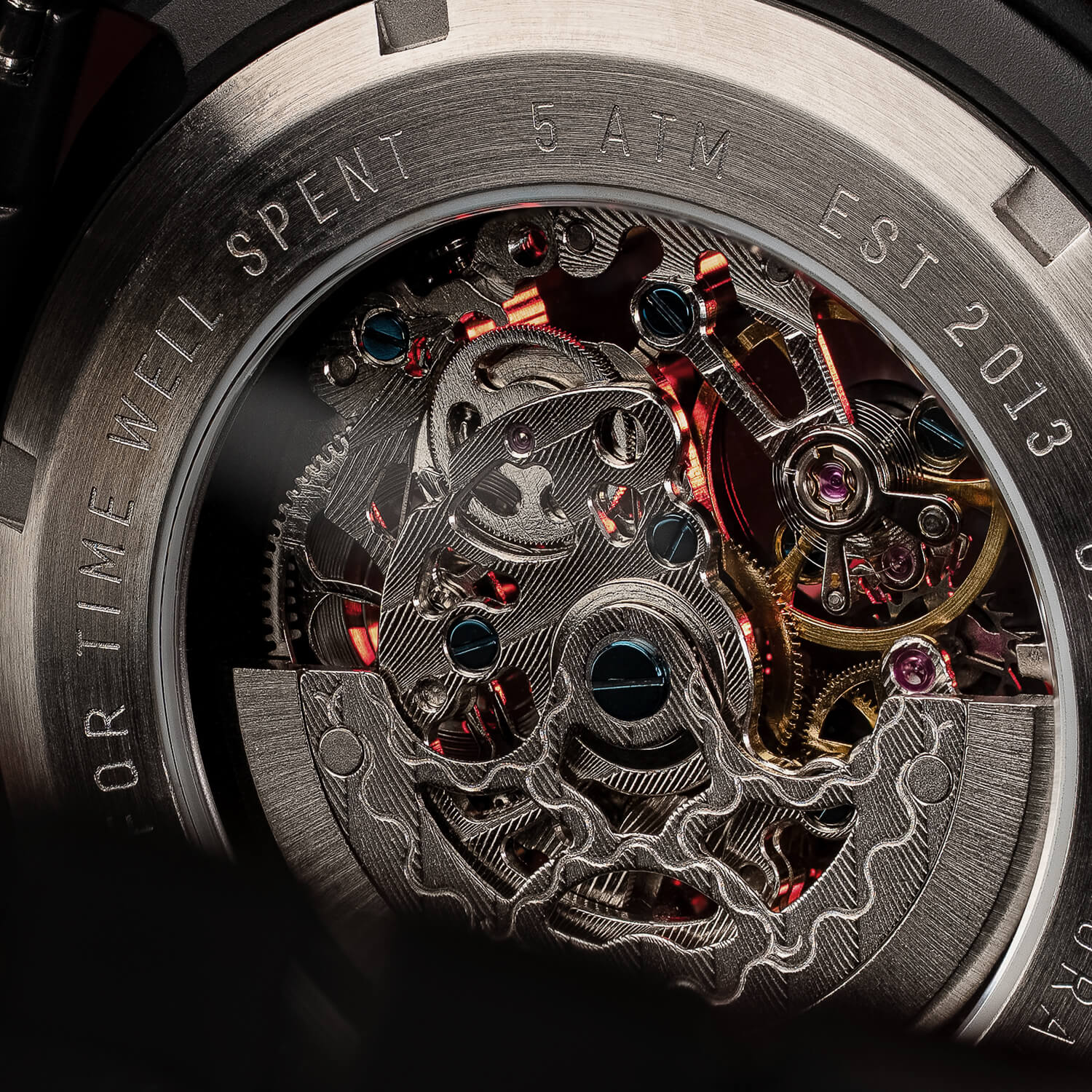 Burlwood Black Rugged Auto 44mm - Image 5