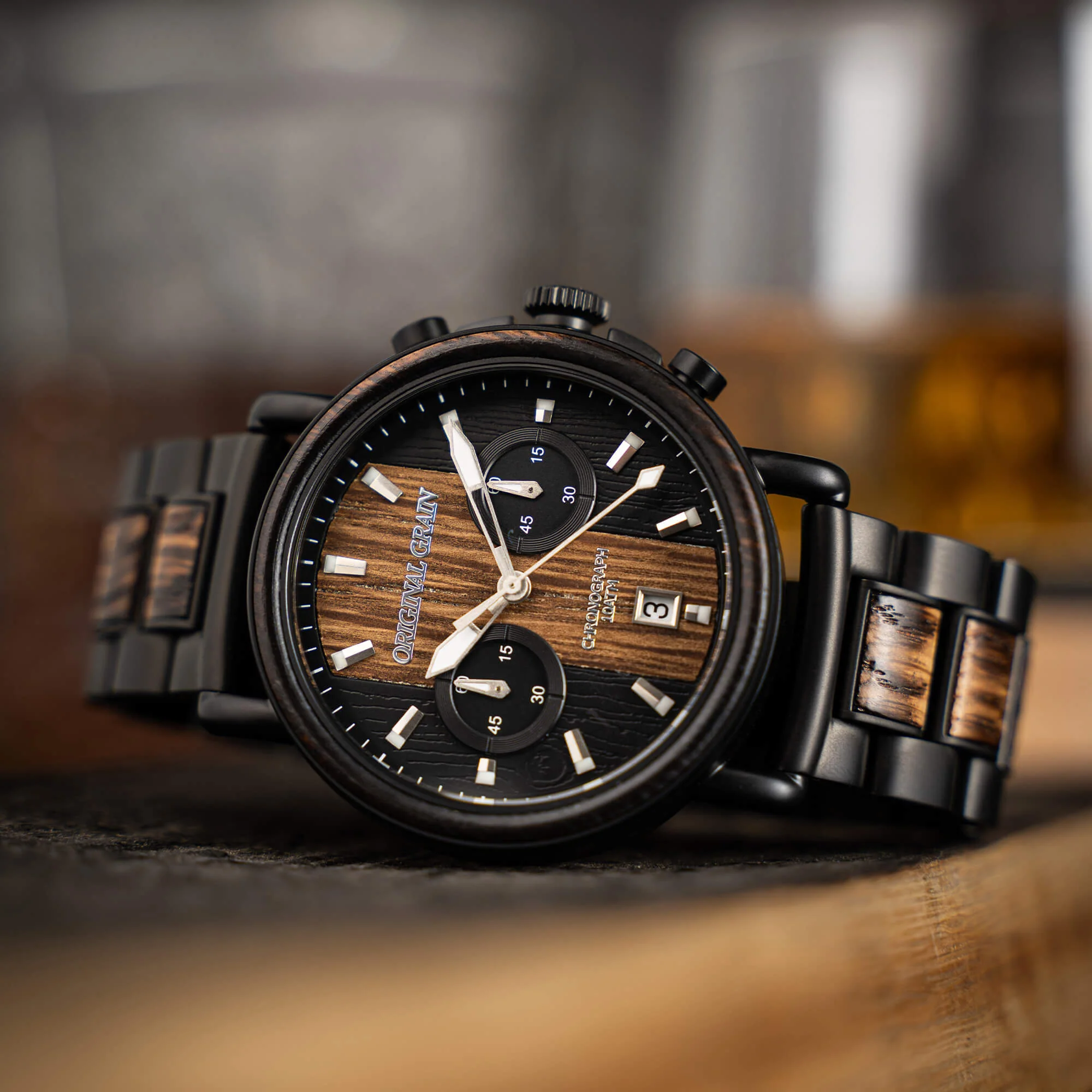Charred Whiskey Black Dial Chrono 44mm - Image 3