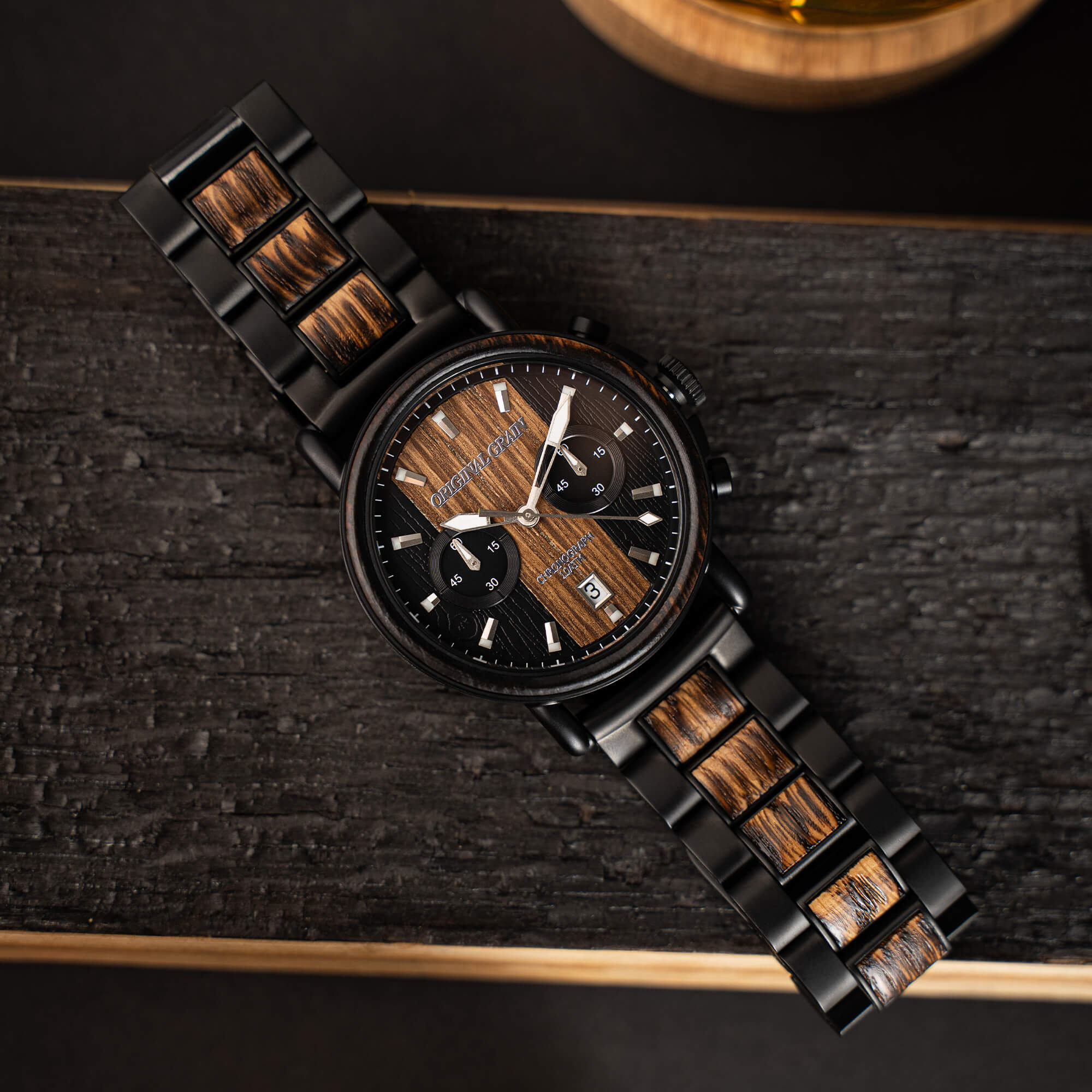 Charred Whiskey Black Dial Chrono 44mm - Image 5