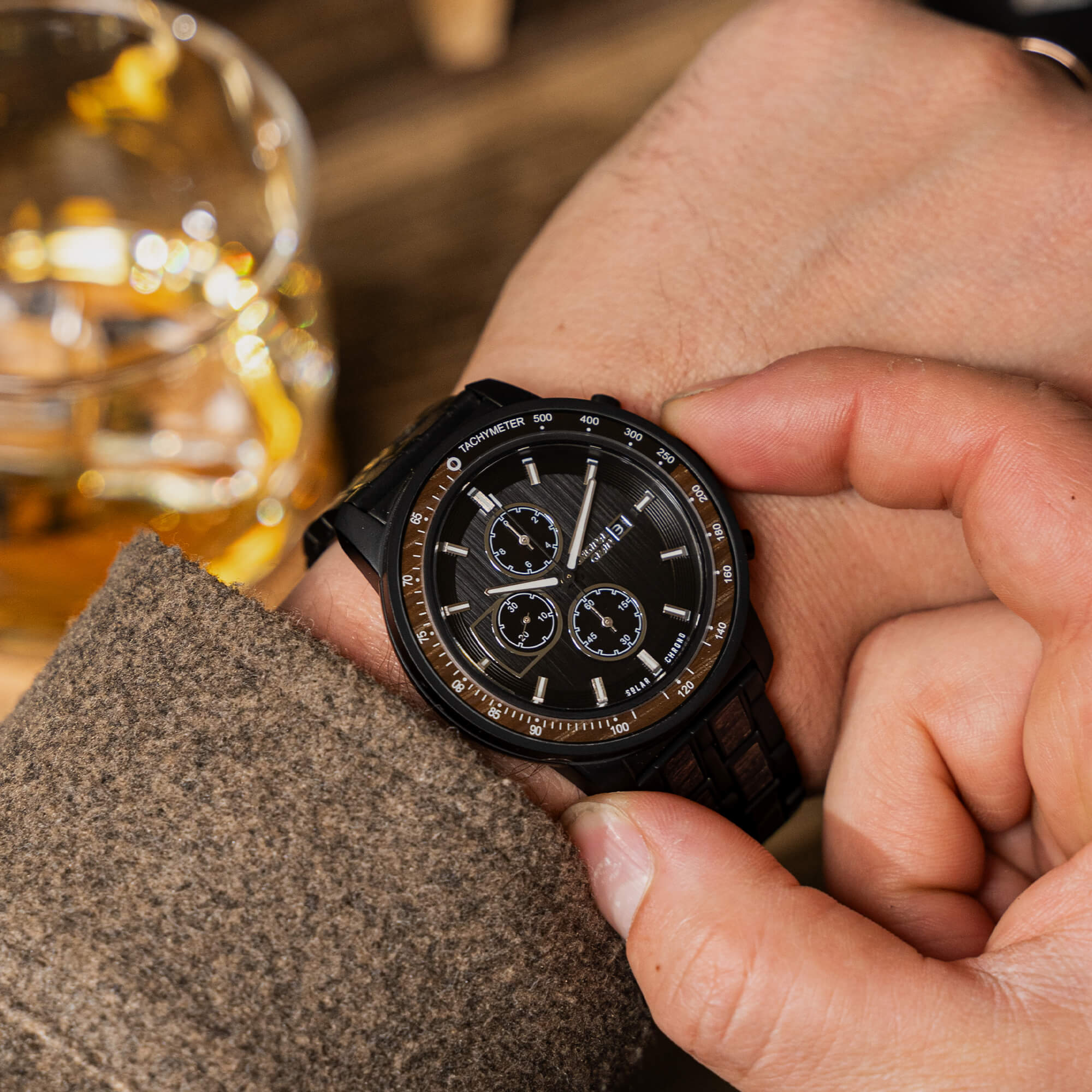 Whiskey Charred Barrel Solar Chrono 45mm - Image 6
