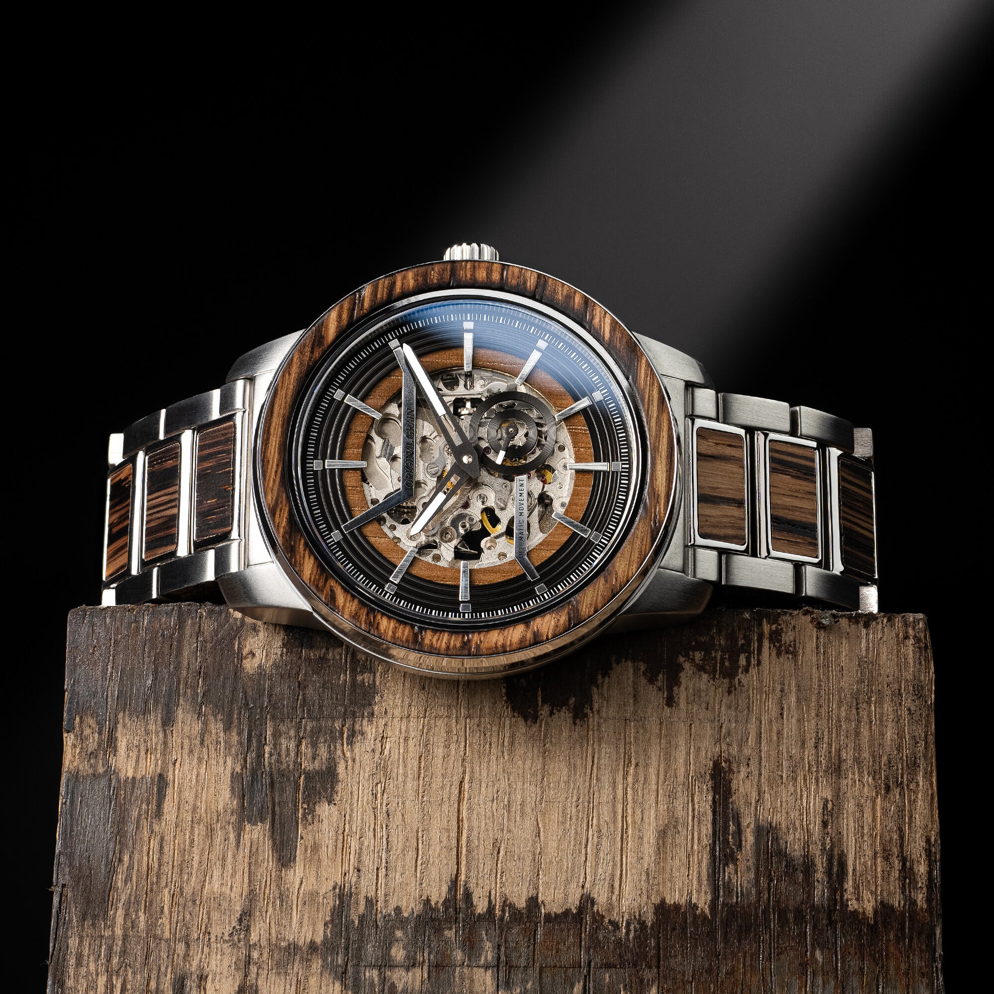 Charred Whiskey Silver Barrel Automatic 46mm - Image 3