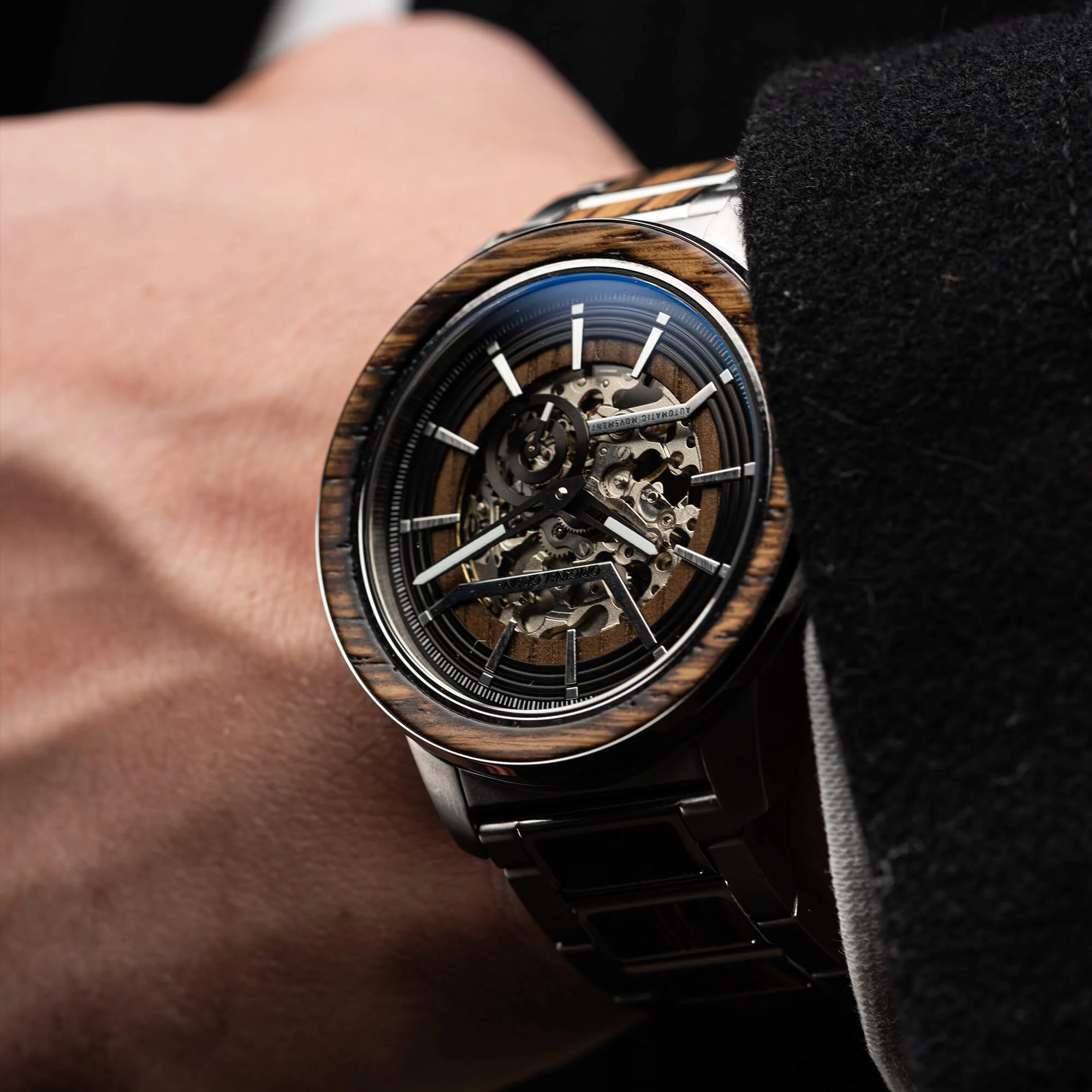 Charred Whiskey Silver Barrel Automatic 46mm - Image 4