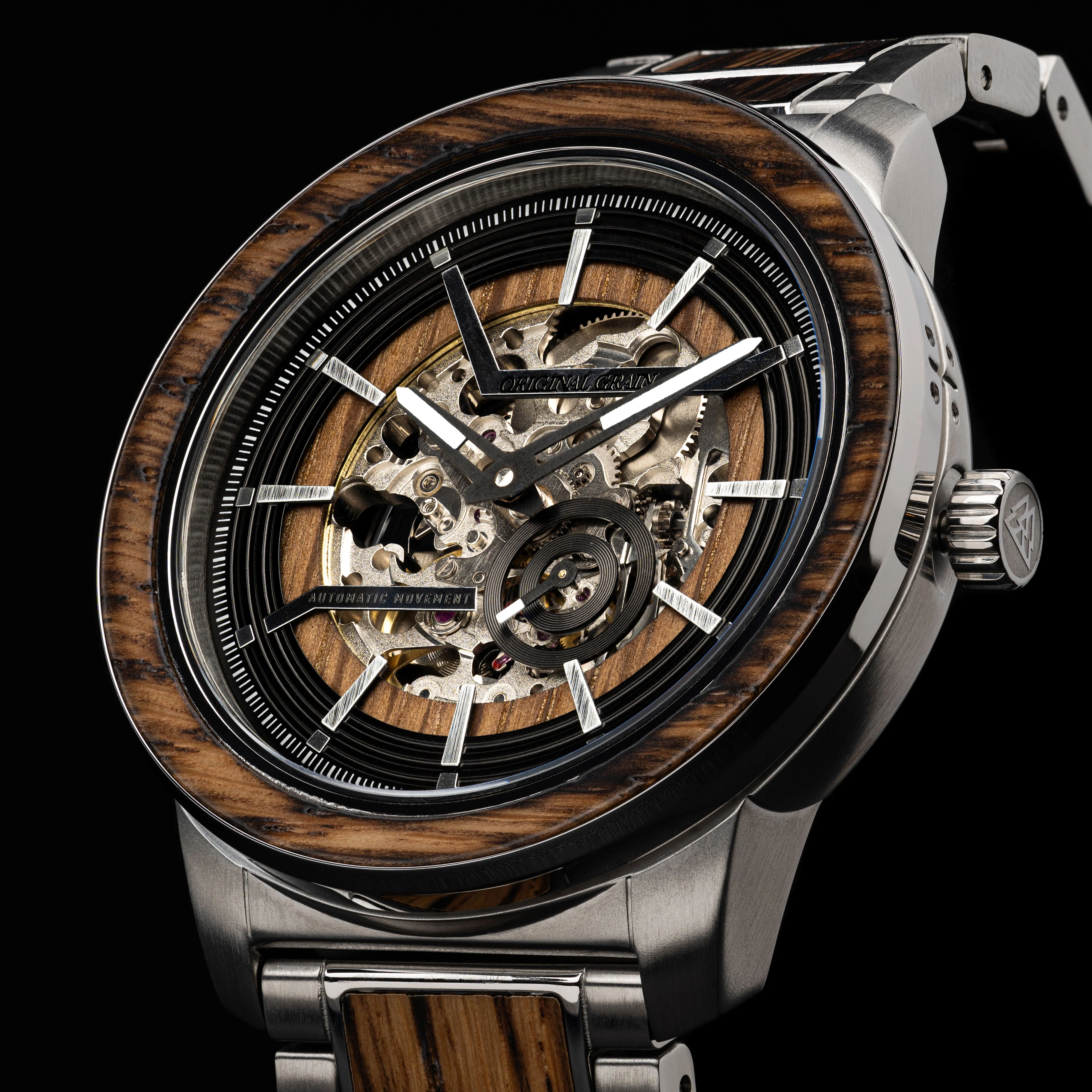 Charred Whiskey Silver Barrel Automatic 46mm - Image 5