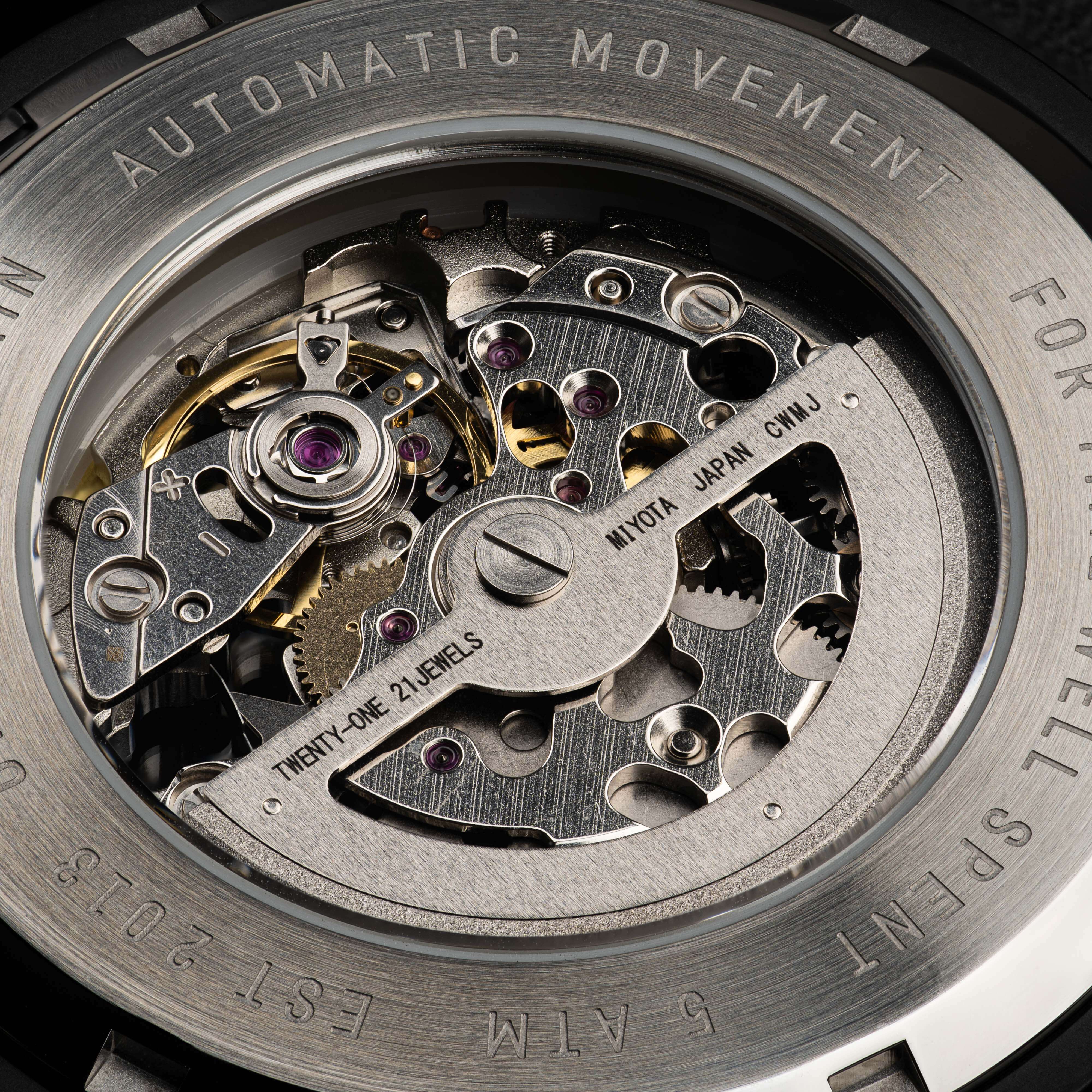 Charred Whiskey Silver Barrel Automatic 46mm - Image 6