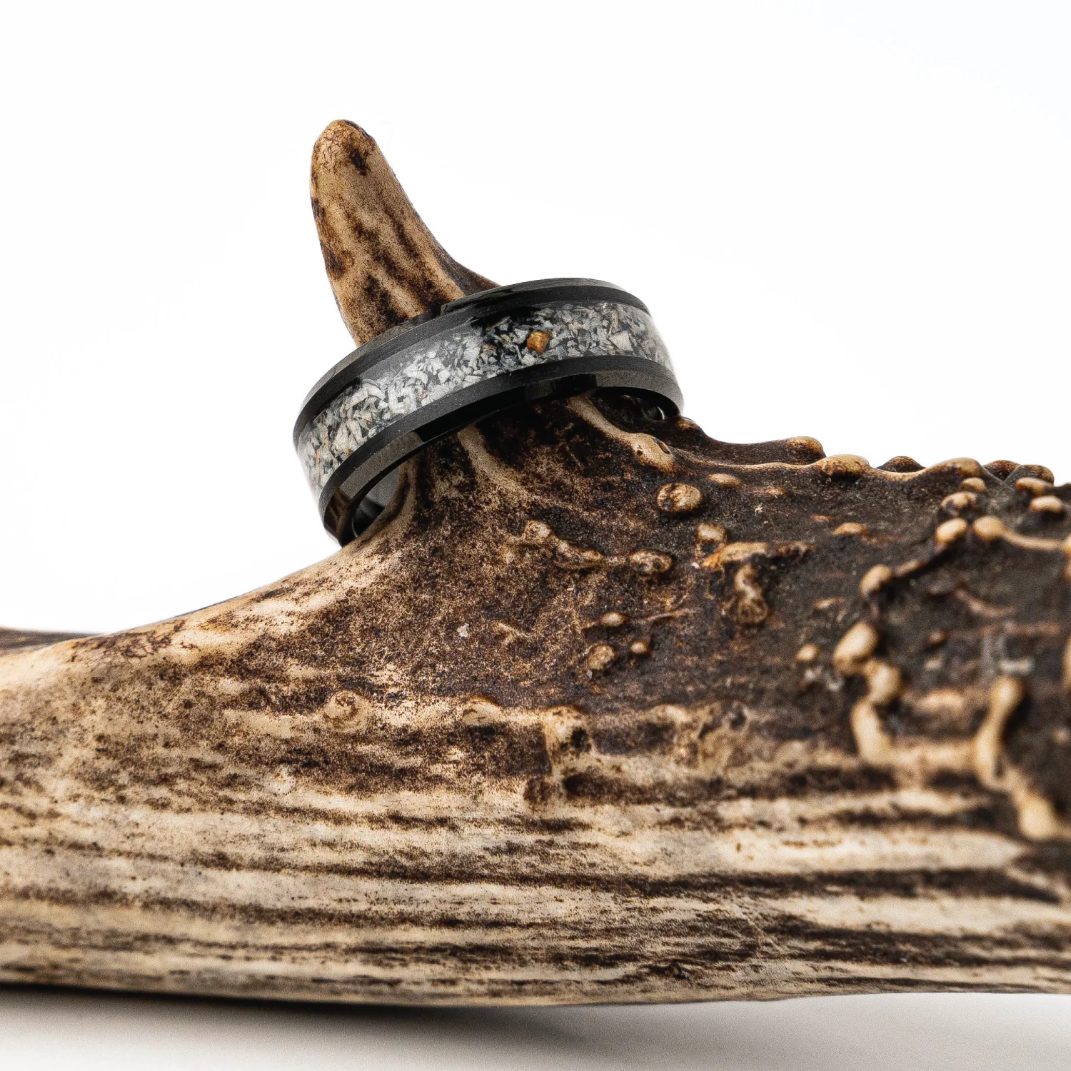Deer Antler Single Barrel Ring - Image 5