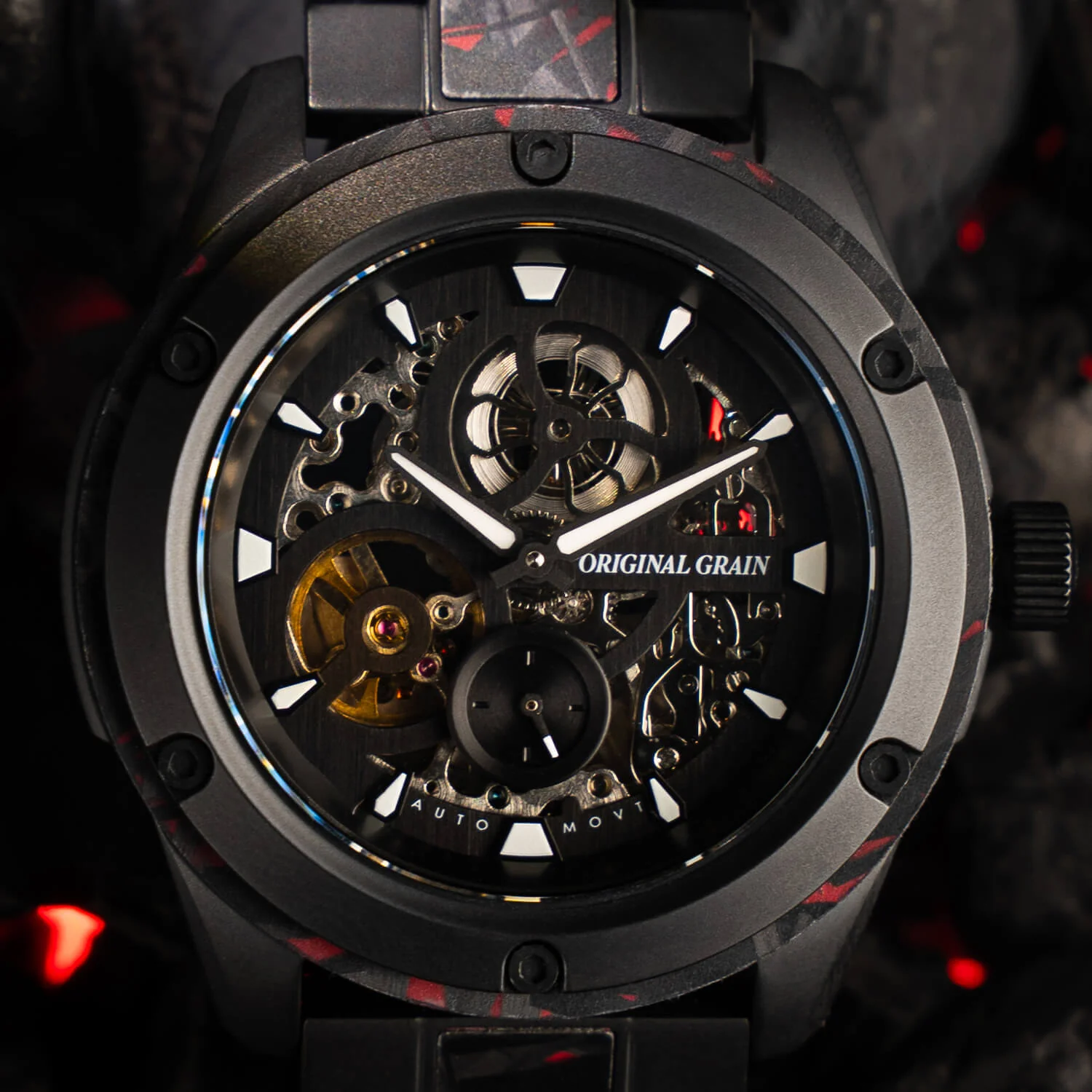 Forest Fire Red Rugged Auto 44mm - Image 3