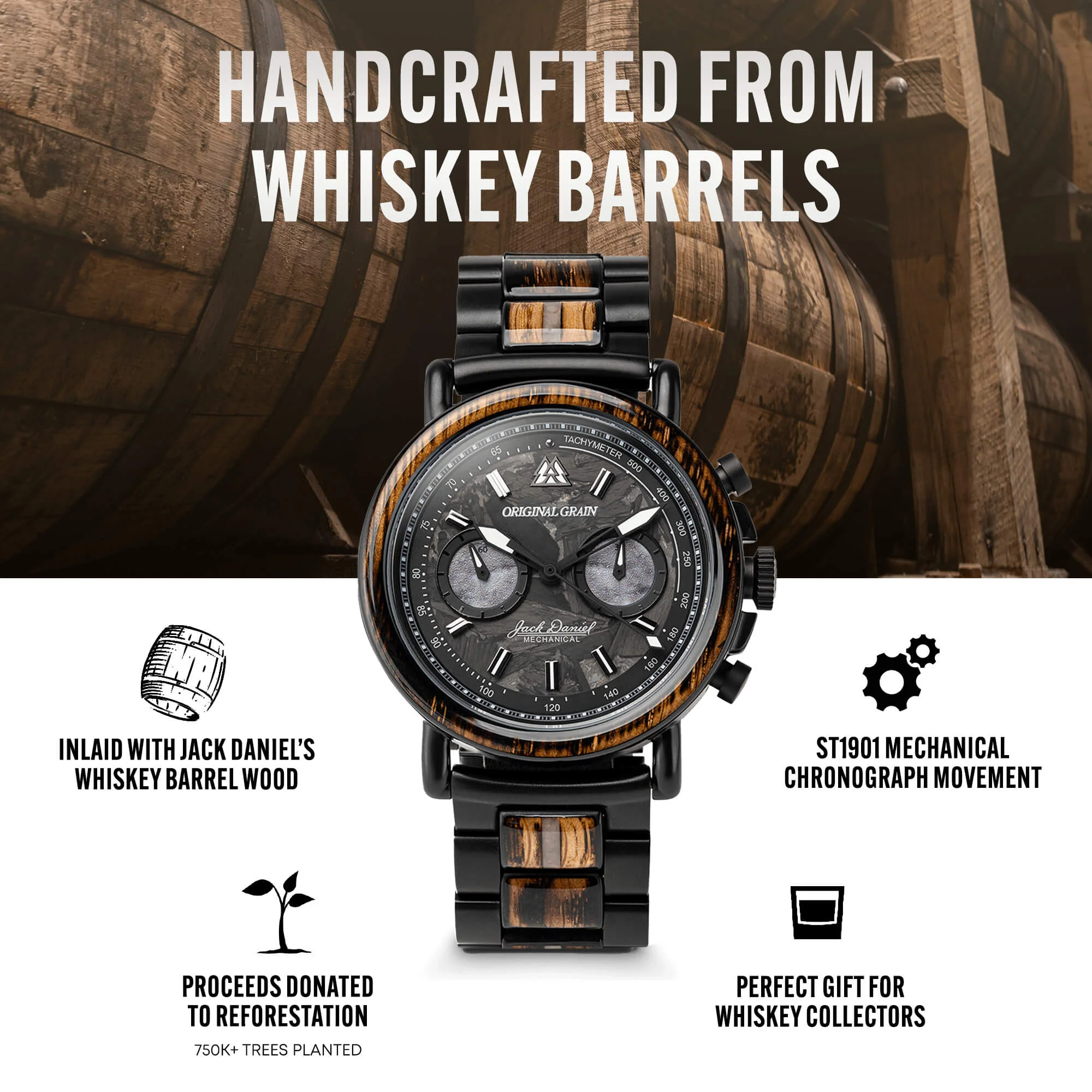 Jack Daniel's Mechanical Chrono 44mm - Image 3