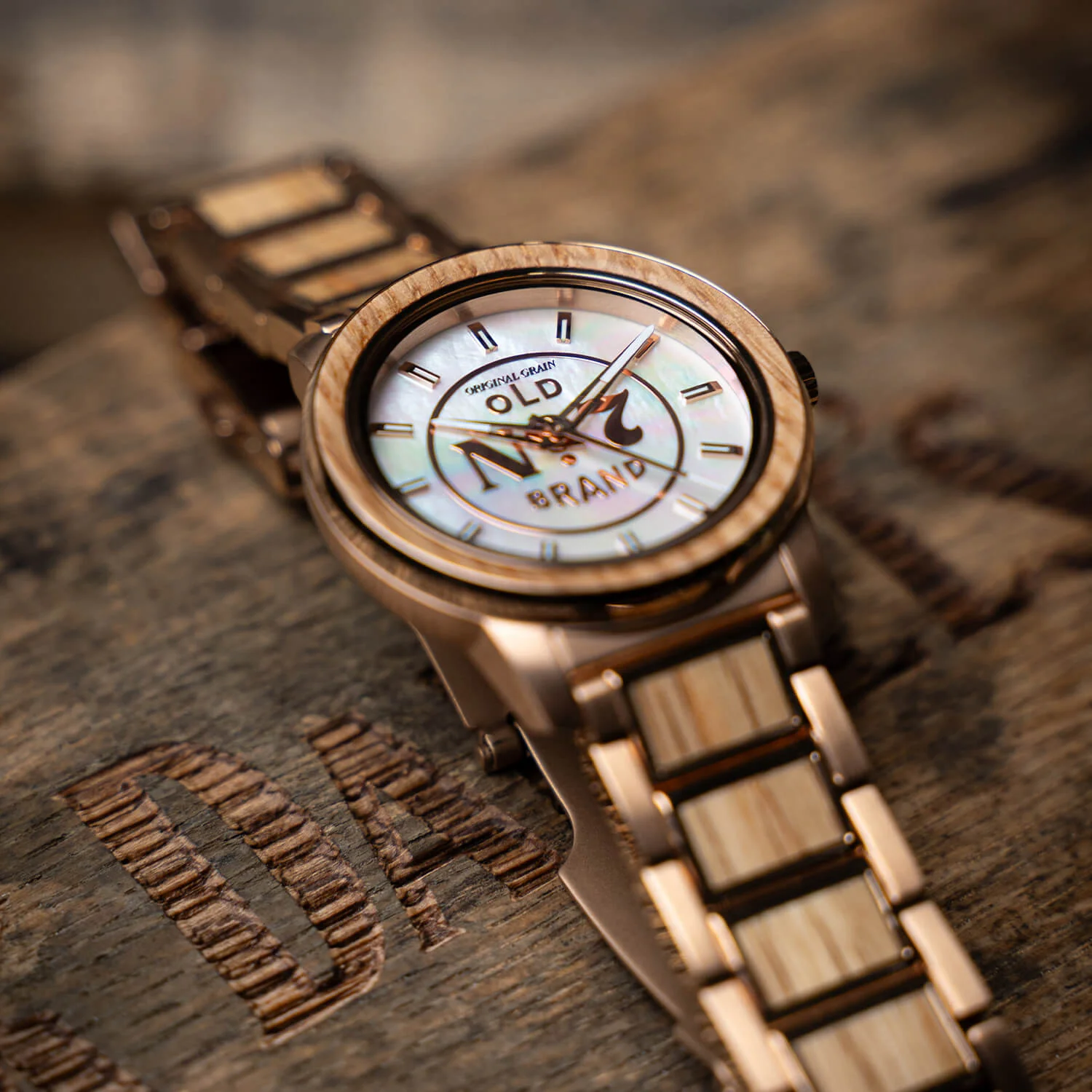 JACK DANIEL'S ROSEGOLD WOMEN'S BARREL 36MM - Image 4