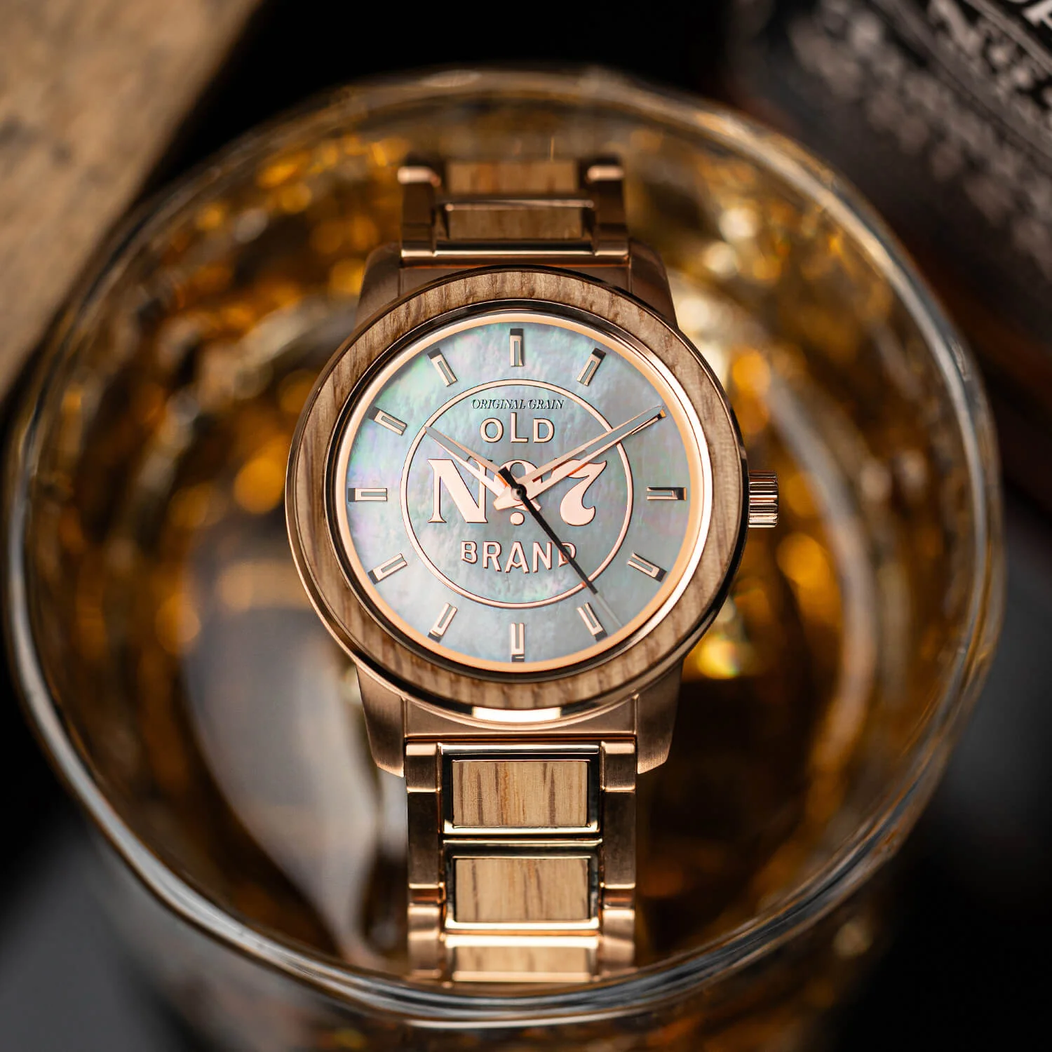 JACK DANIEL'S ROSEGOLD WOMEN'S BARREL 36MM - Image 8