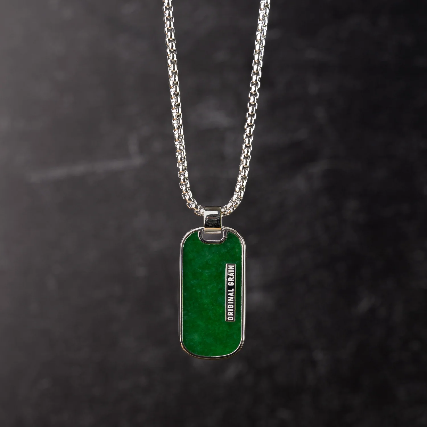 Jade Silver Dog Tag - Image 4