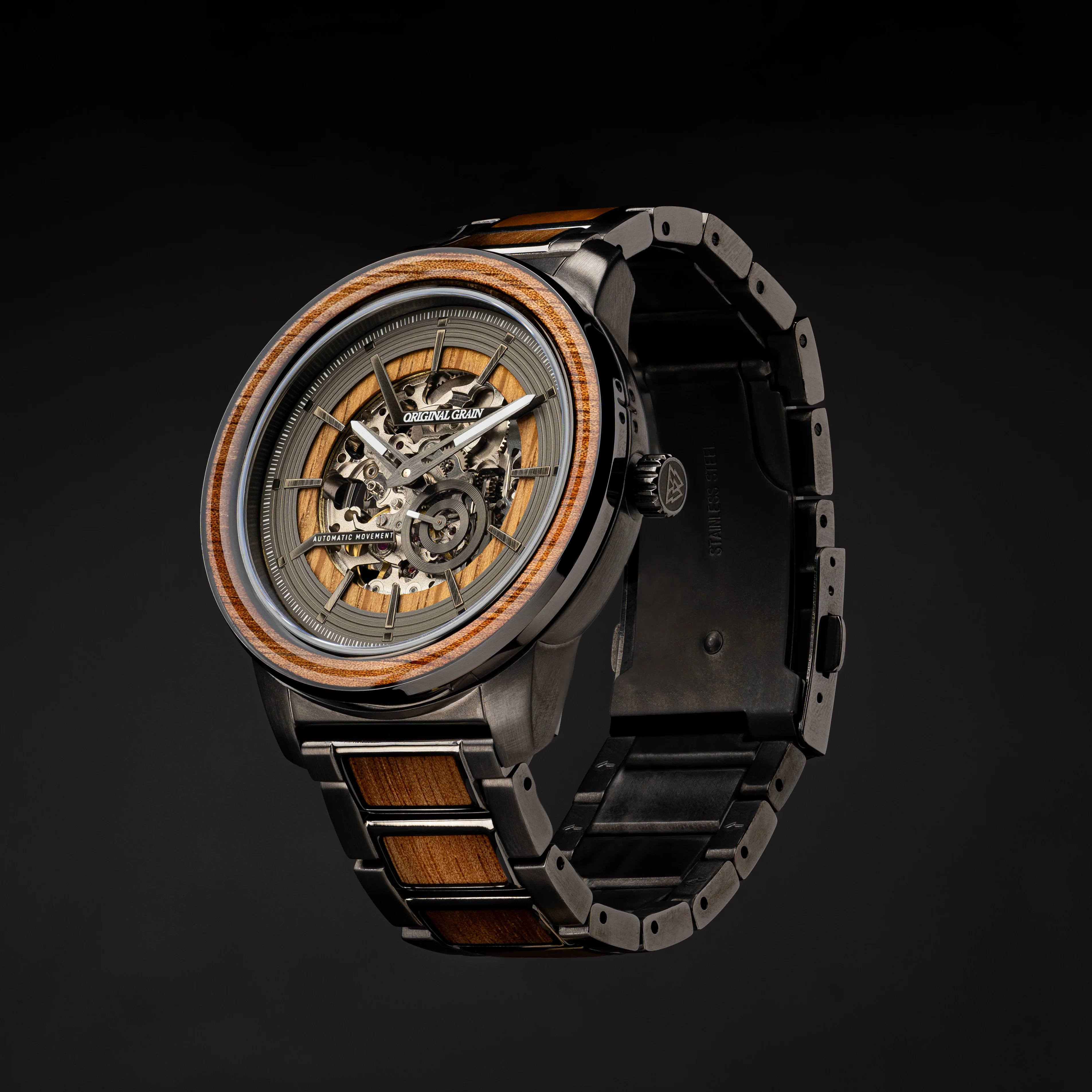 Koa Gunmetal Barrel Automatic 46mm - Image 5