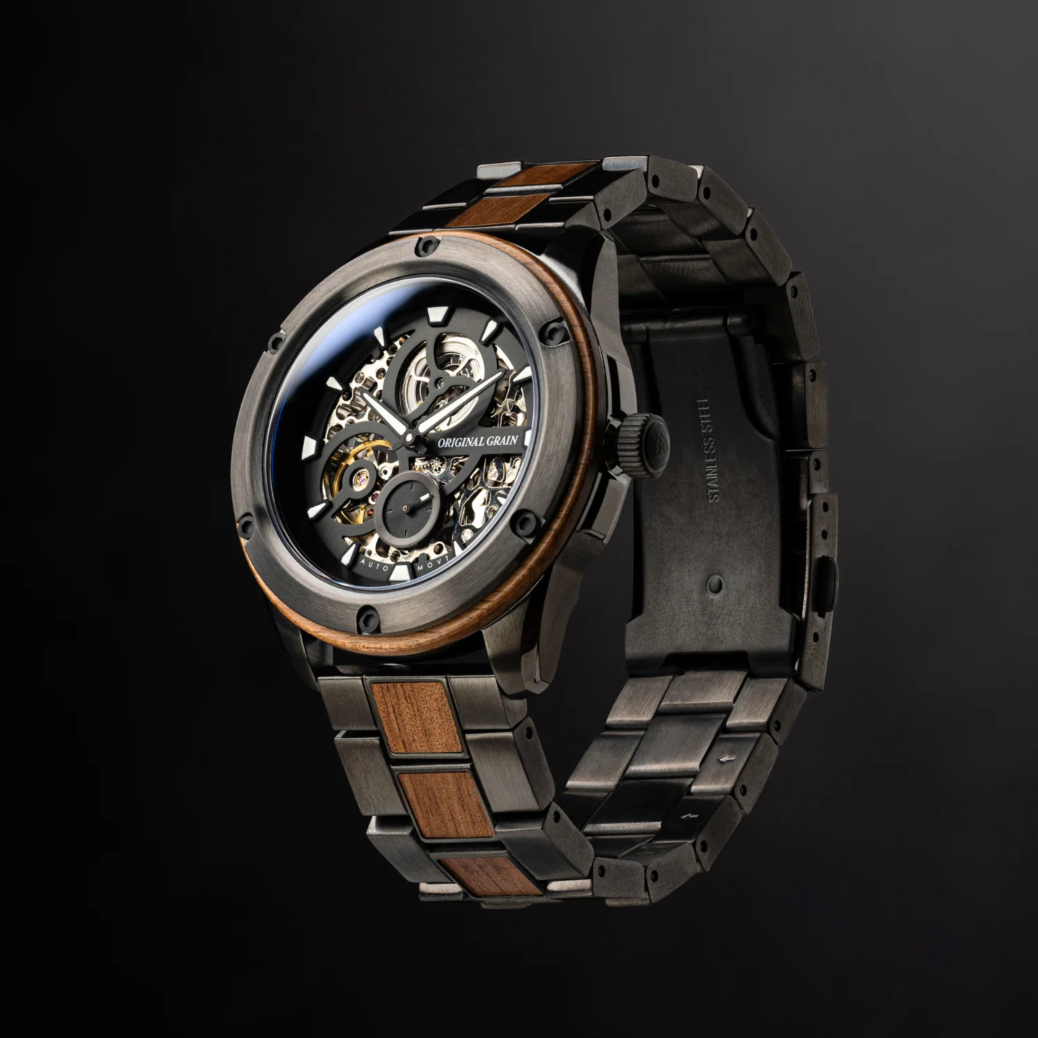 Koa Gunmetal Rugged Automatic 44mm - Image 4