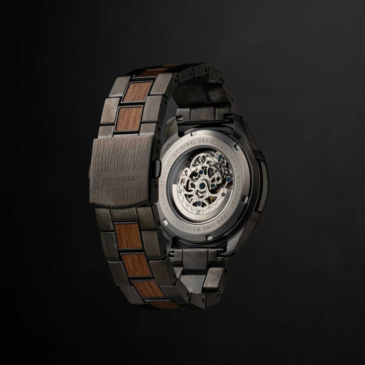 Koa Gunmetal Rugged Automatic 44mm - Image 5