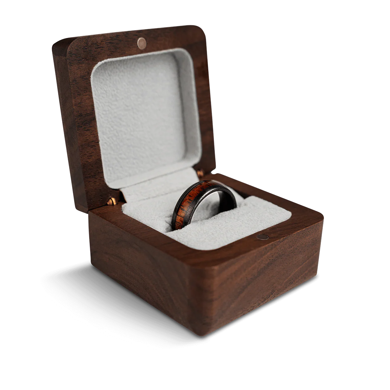 Koa Stonewashed Single Barrel Ring - Image 2