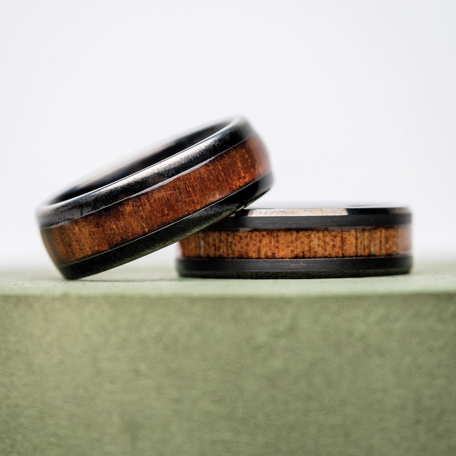 Koa Stonewashed Single Barrel Ring - Image 5