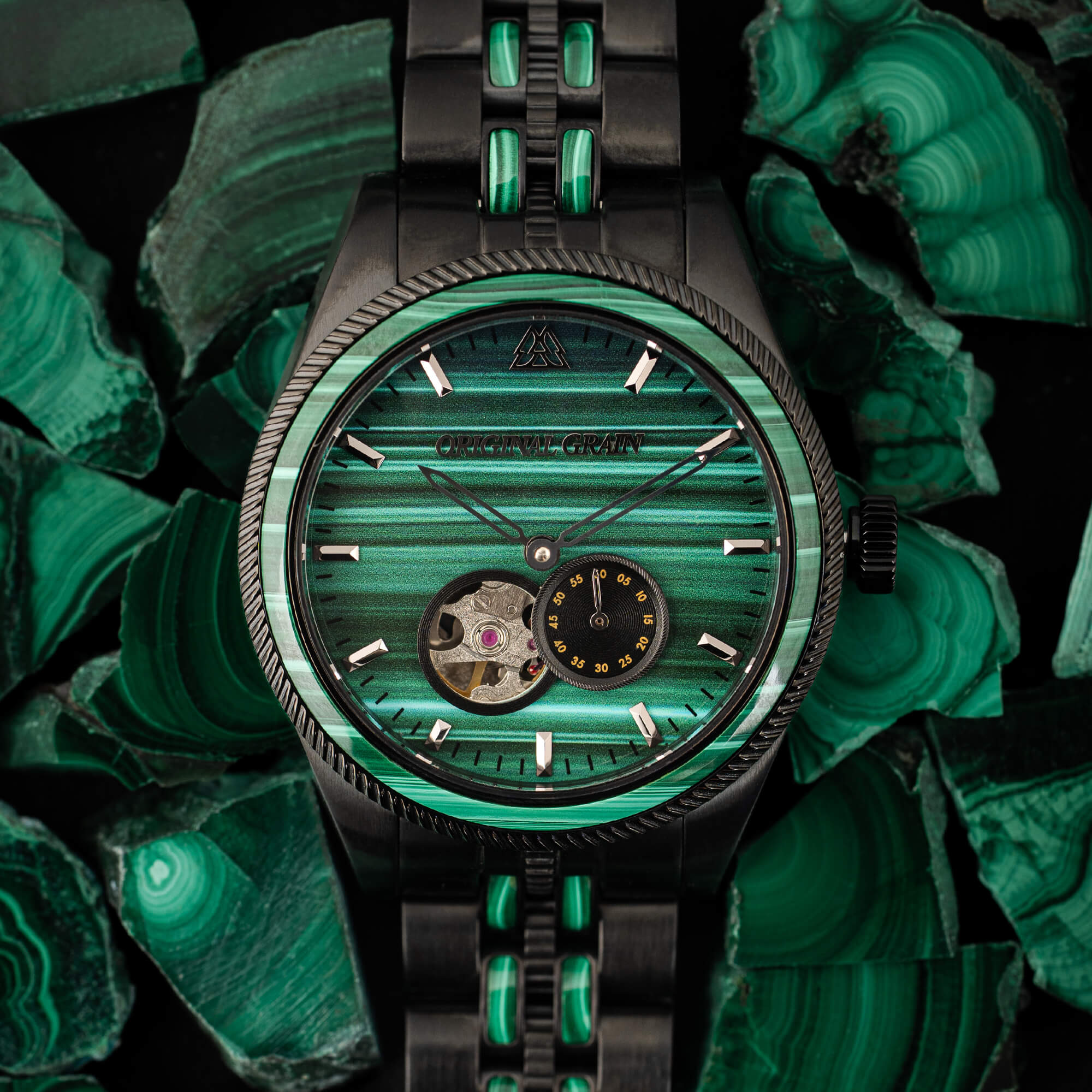 Malachite Black Vintage Automatic 40mm - Image 4
