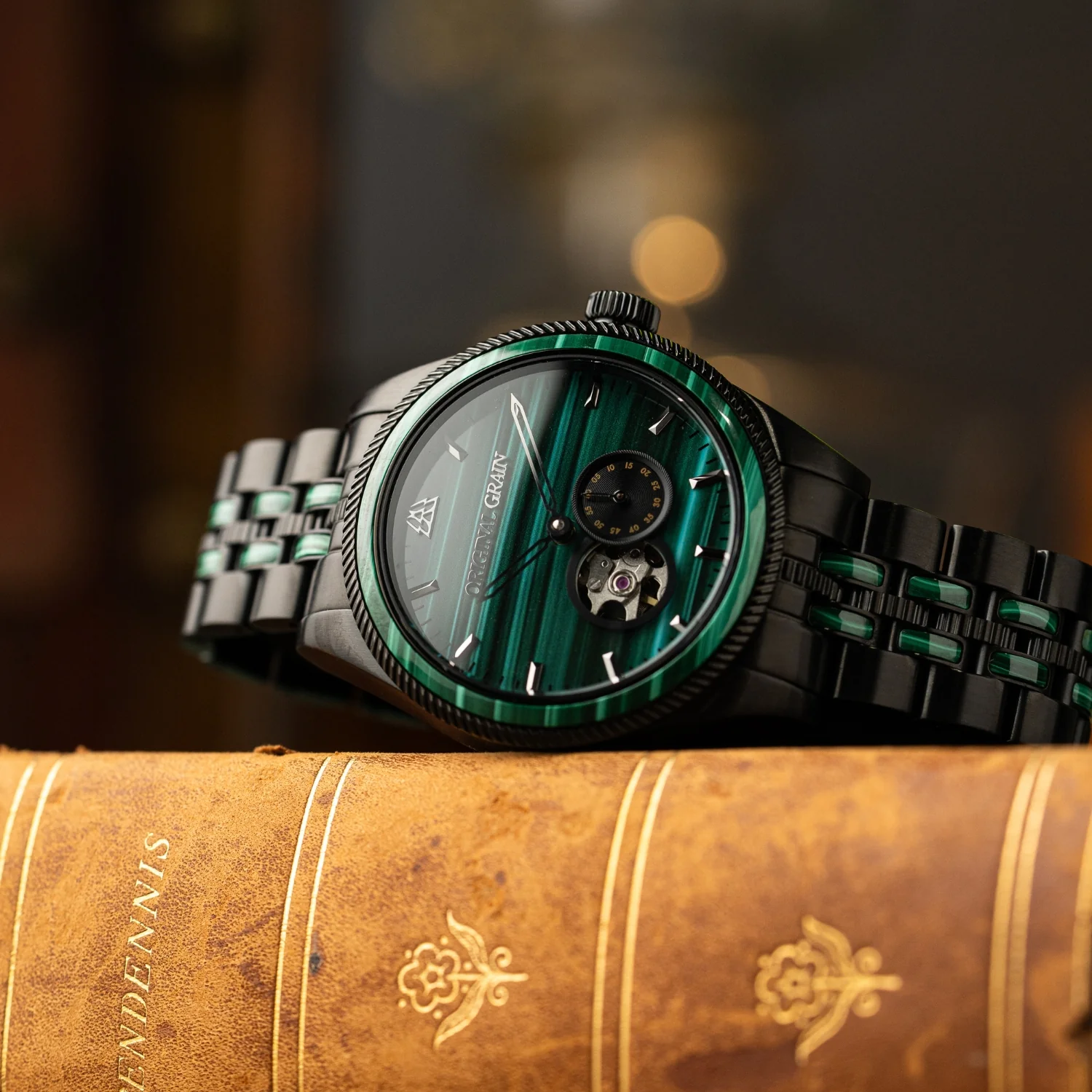 Malachite Black Vintage Automatic 40mm - Image 6
