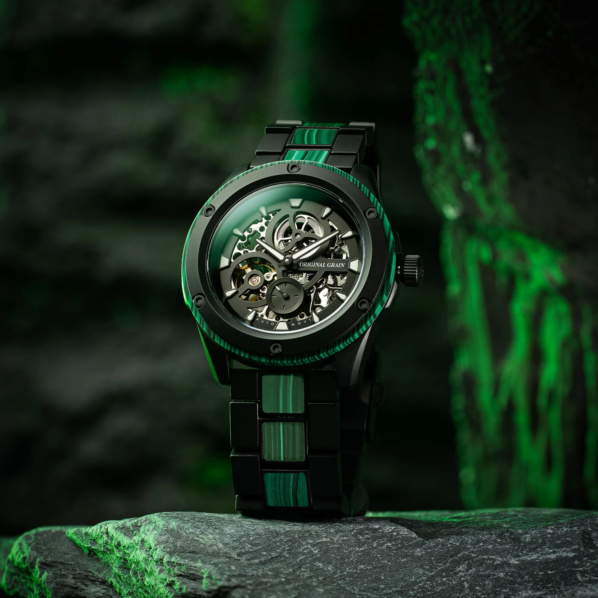 Malachite Rugged Black Automatic 45mm - Image 3