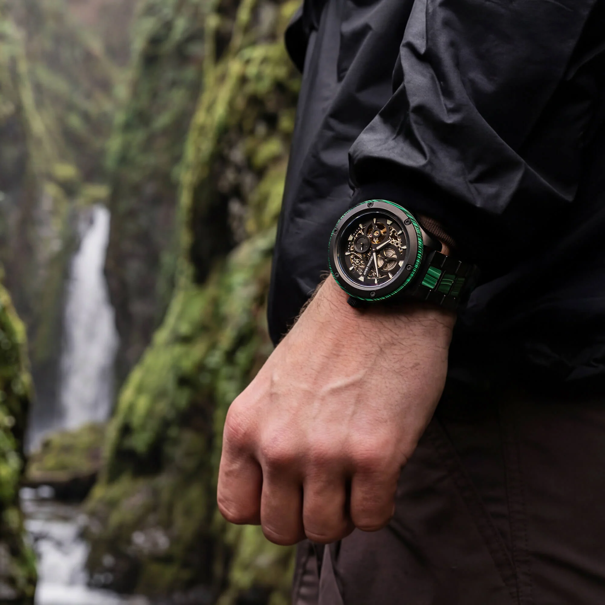 Malachite Rugged Black Automatic 45mm - Image 6