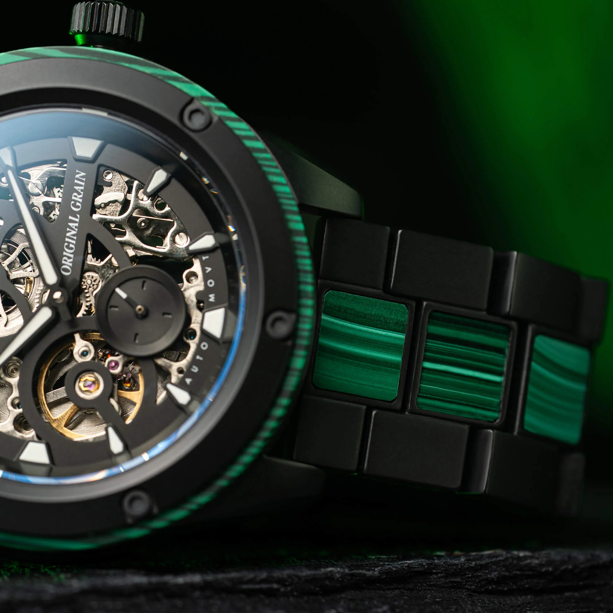 Malachite Rugged Black Automatic 45mm - Image 7