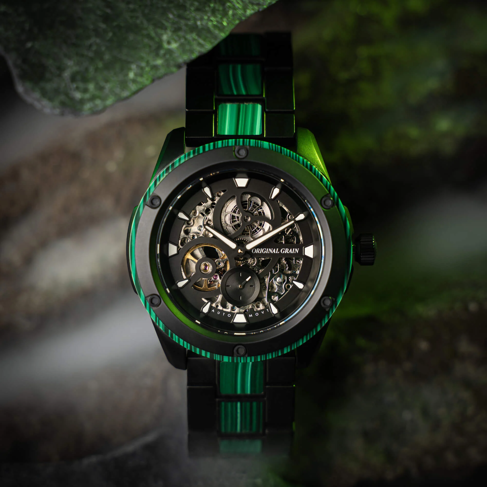Malachite Rugged Black Automatic 45mm - Image 8