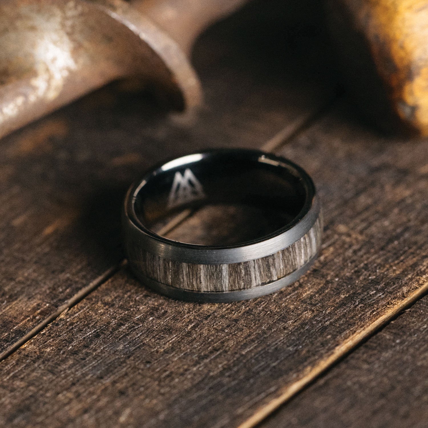 Military Gunmetal Single Barrel Ring - Image 3