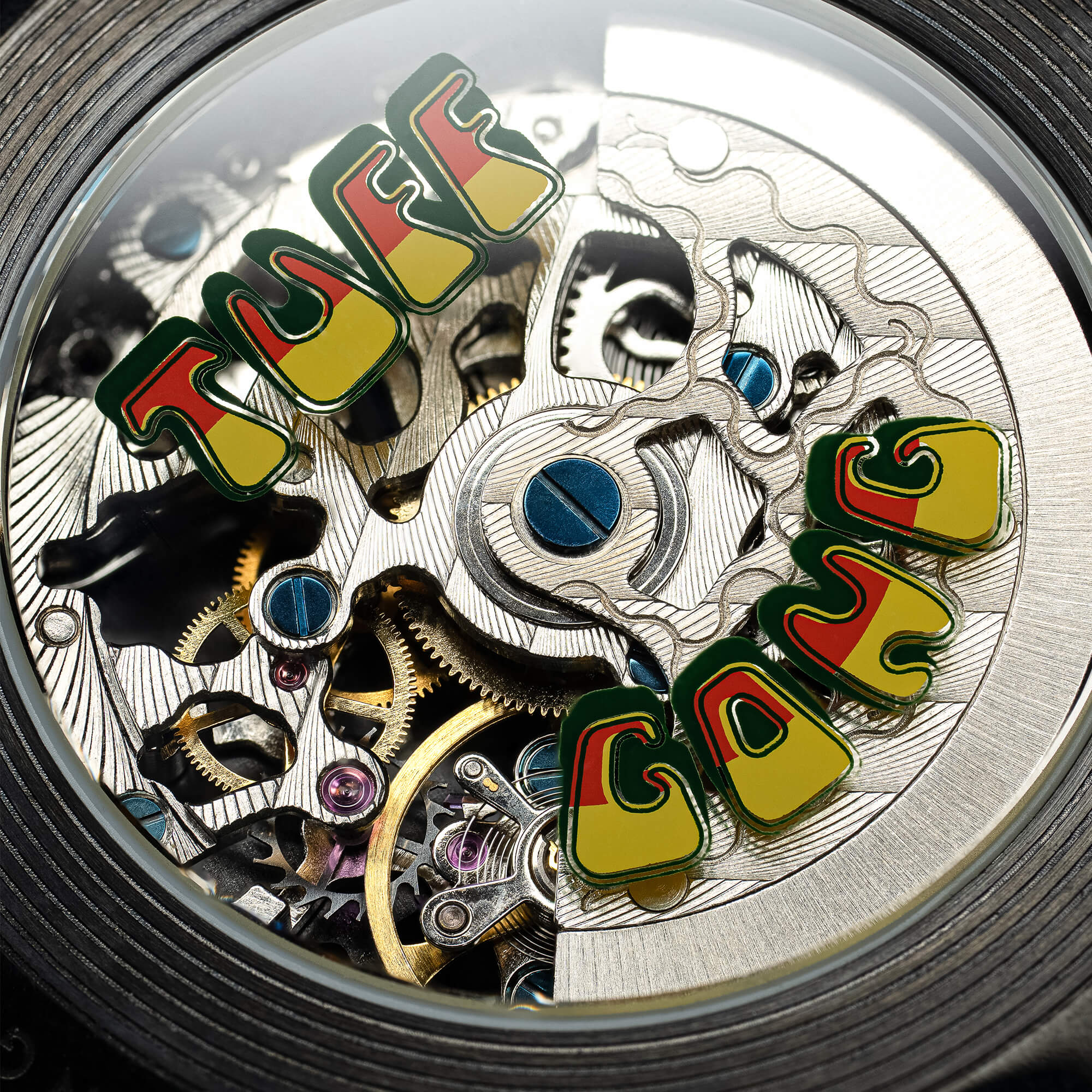 Palmwood Tuff Gong Skeleton 40mm - Image 3
