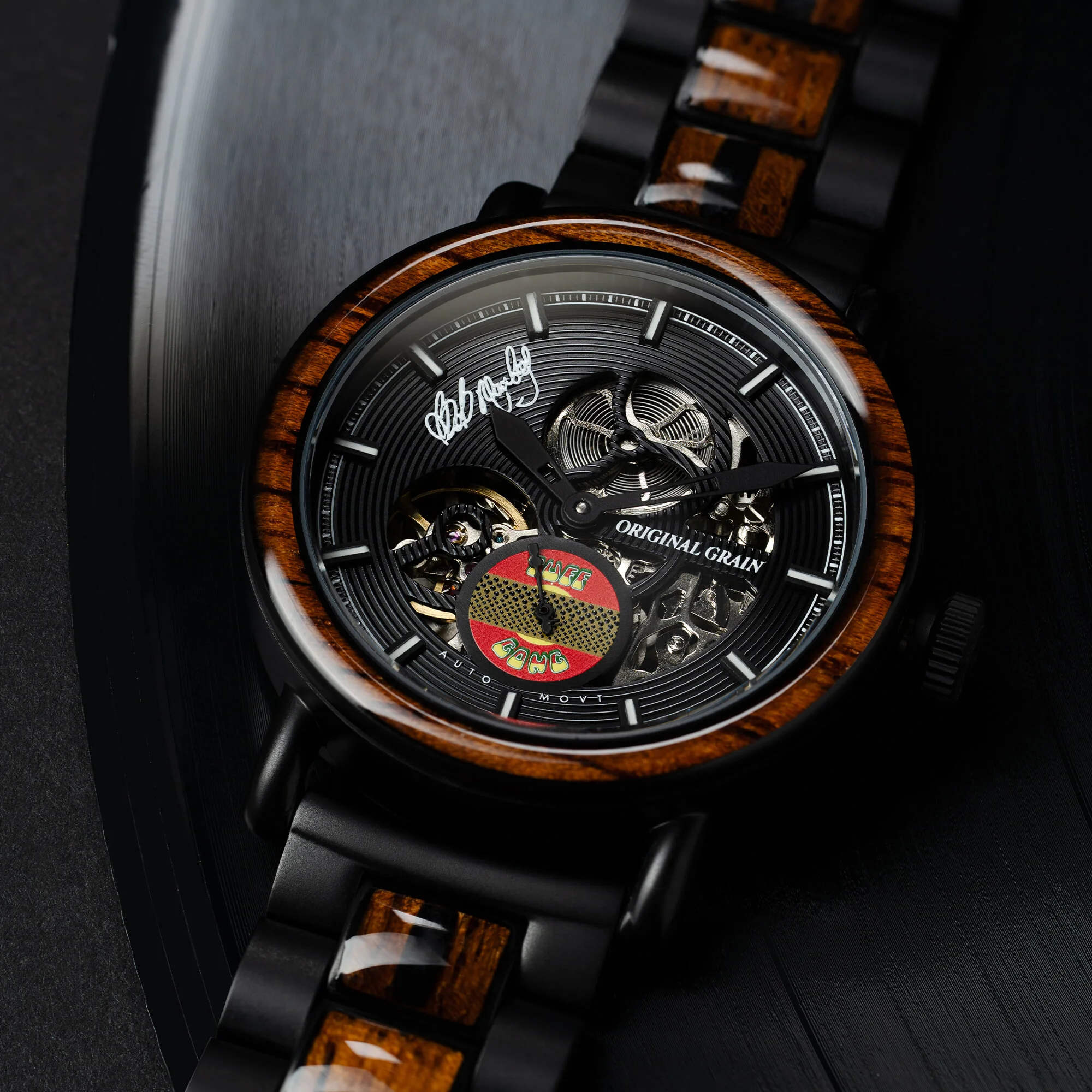 Palmwood Tuff Gong Skeleton 40mm - Image 4