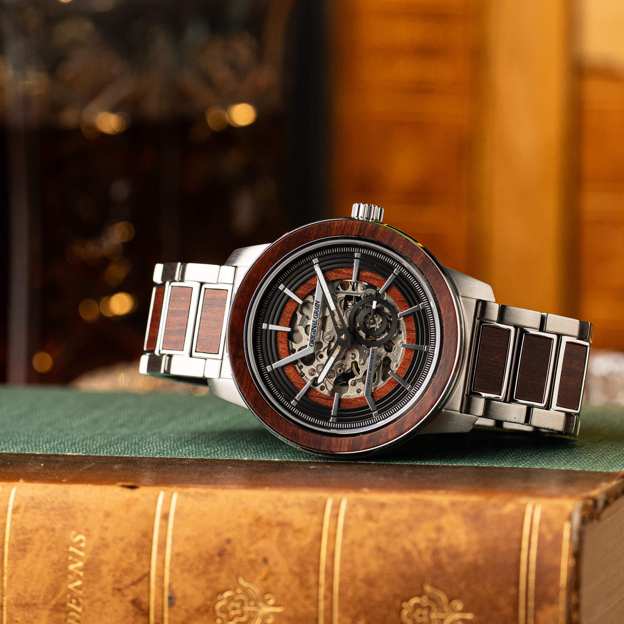Rosewood Silver Barrel Automatic 46mm - Image 3