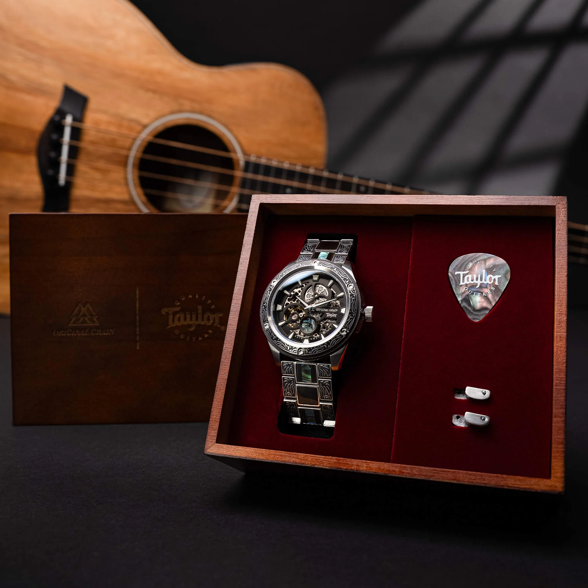 Taylor Guitars Silver Ebony Ruged Automatic 44mm - Image 5
