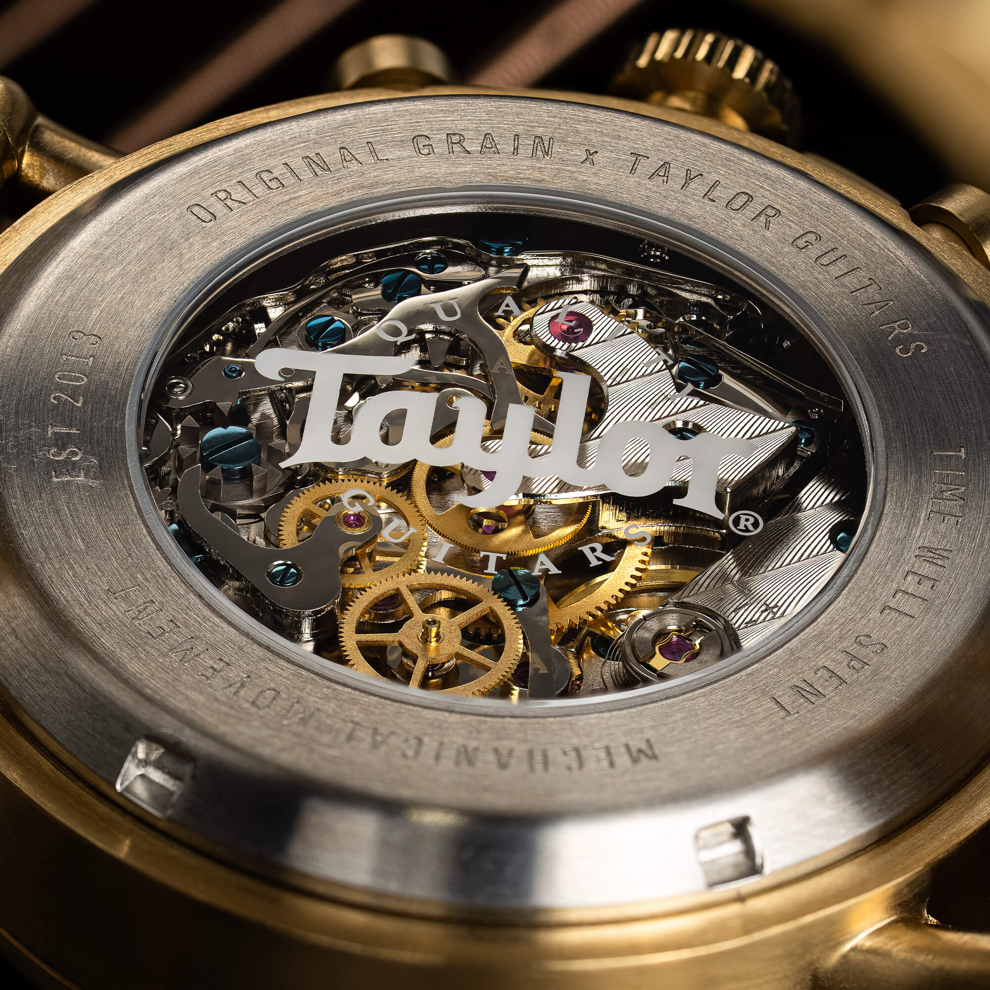 Taylor Guitars 18K Gold Mechanical Chrono 44mm - Image 5