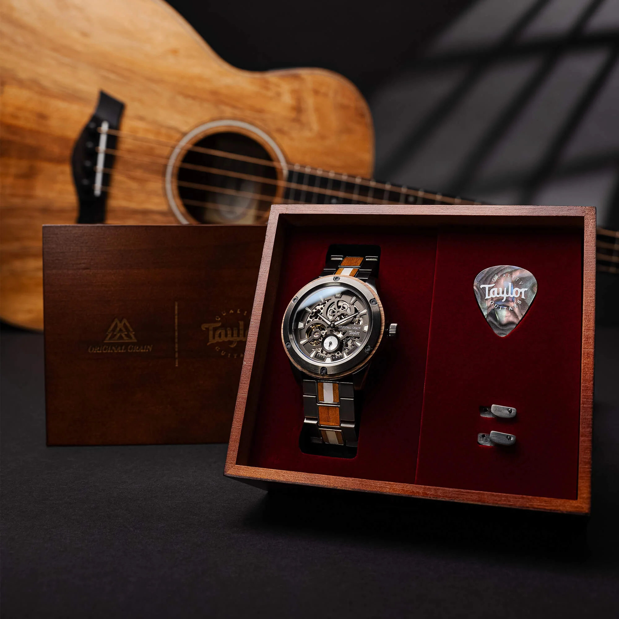 Taylor Guitars Gunmetal Koa Rugged Automatic 44mm - Image 4