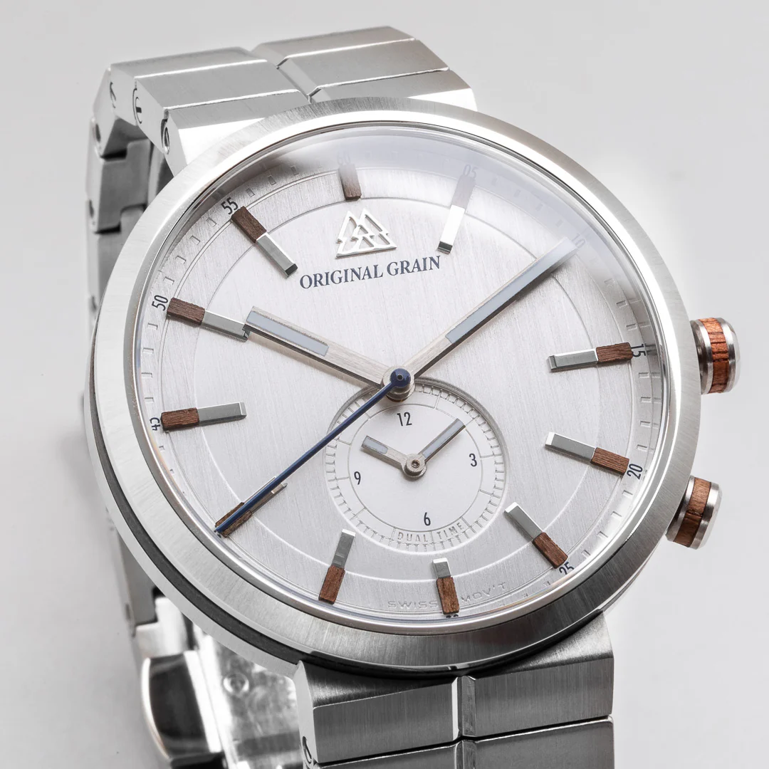Walnut Silver Sport Minmal 43mm - Image 3