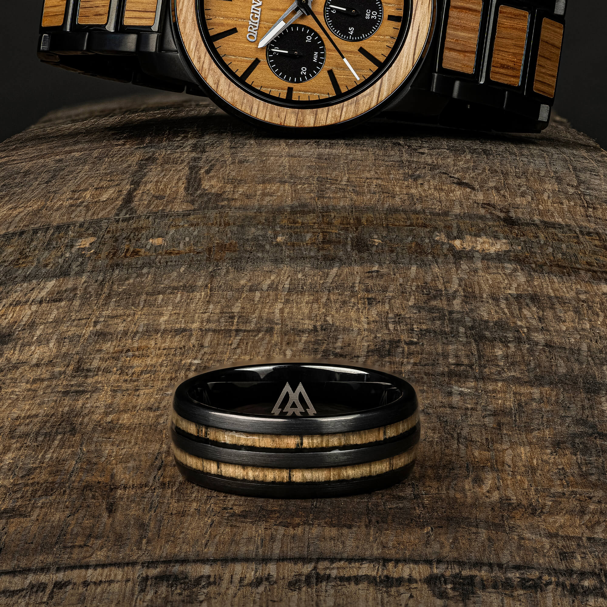 Whiskey Black Double Barrel Ring - Image 6