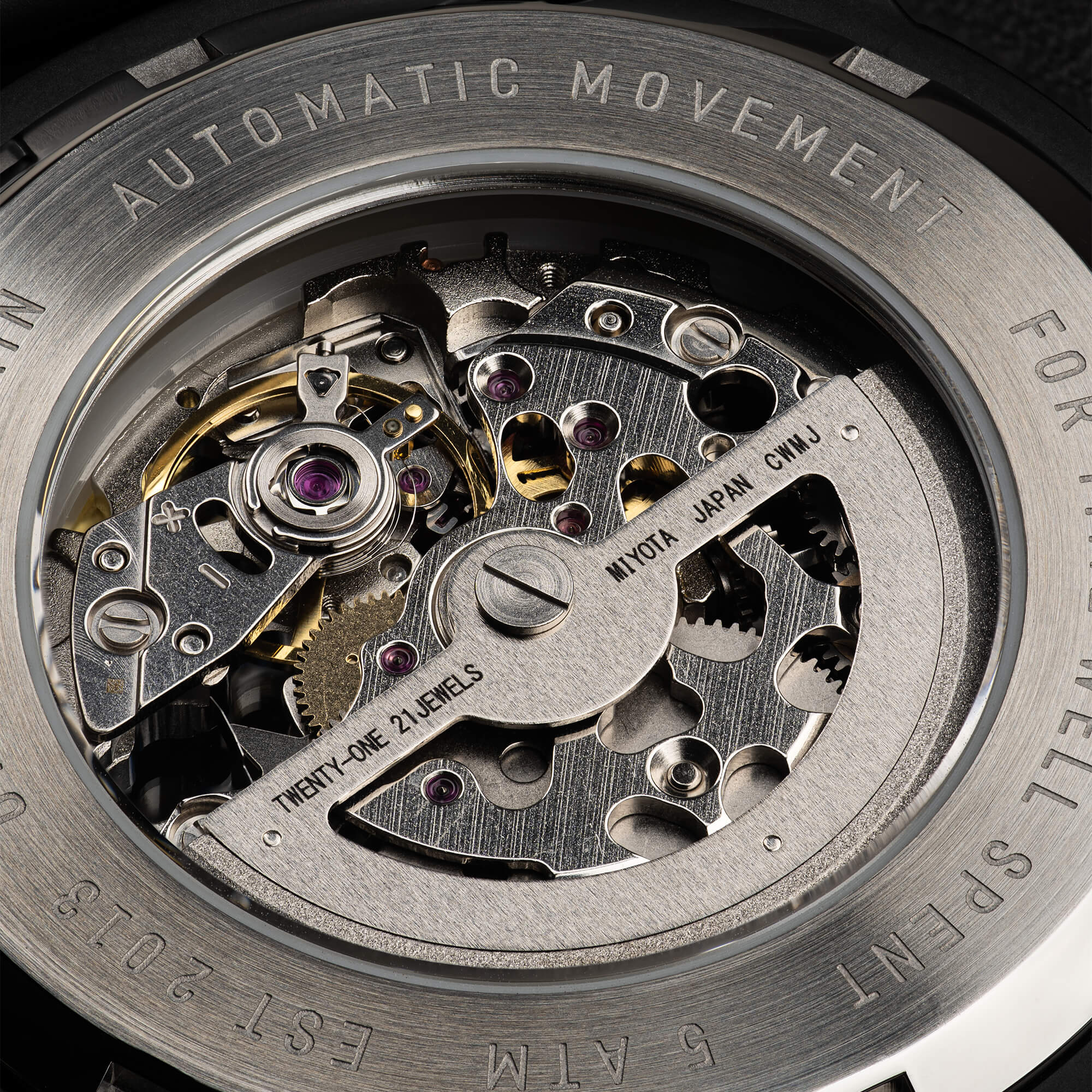 Whiskey Charred Black Barrel Automatic 46mm - Image 5
