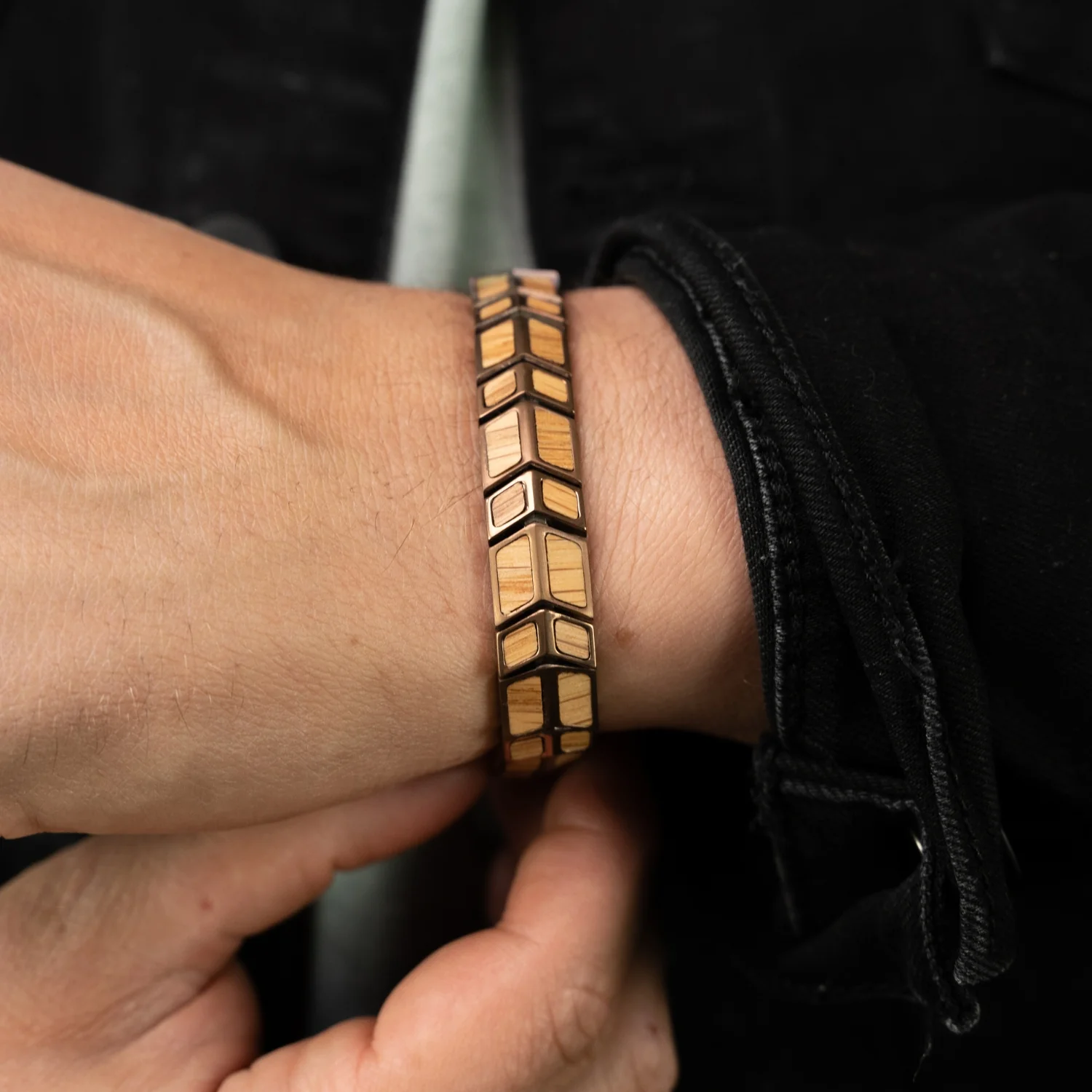 Whiskey Espresso Arrow Bracelet - Image 2