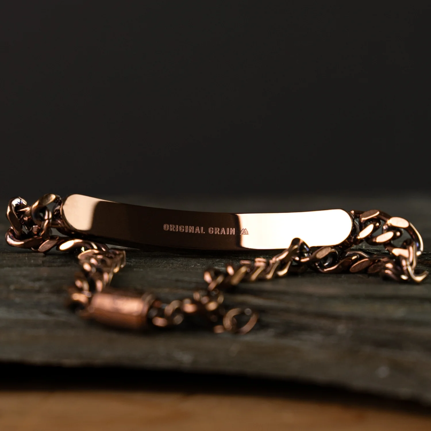 Whiskey Espresso Curb Bracelet - Image 2