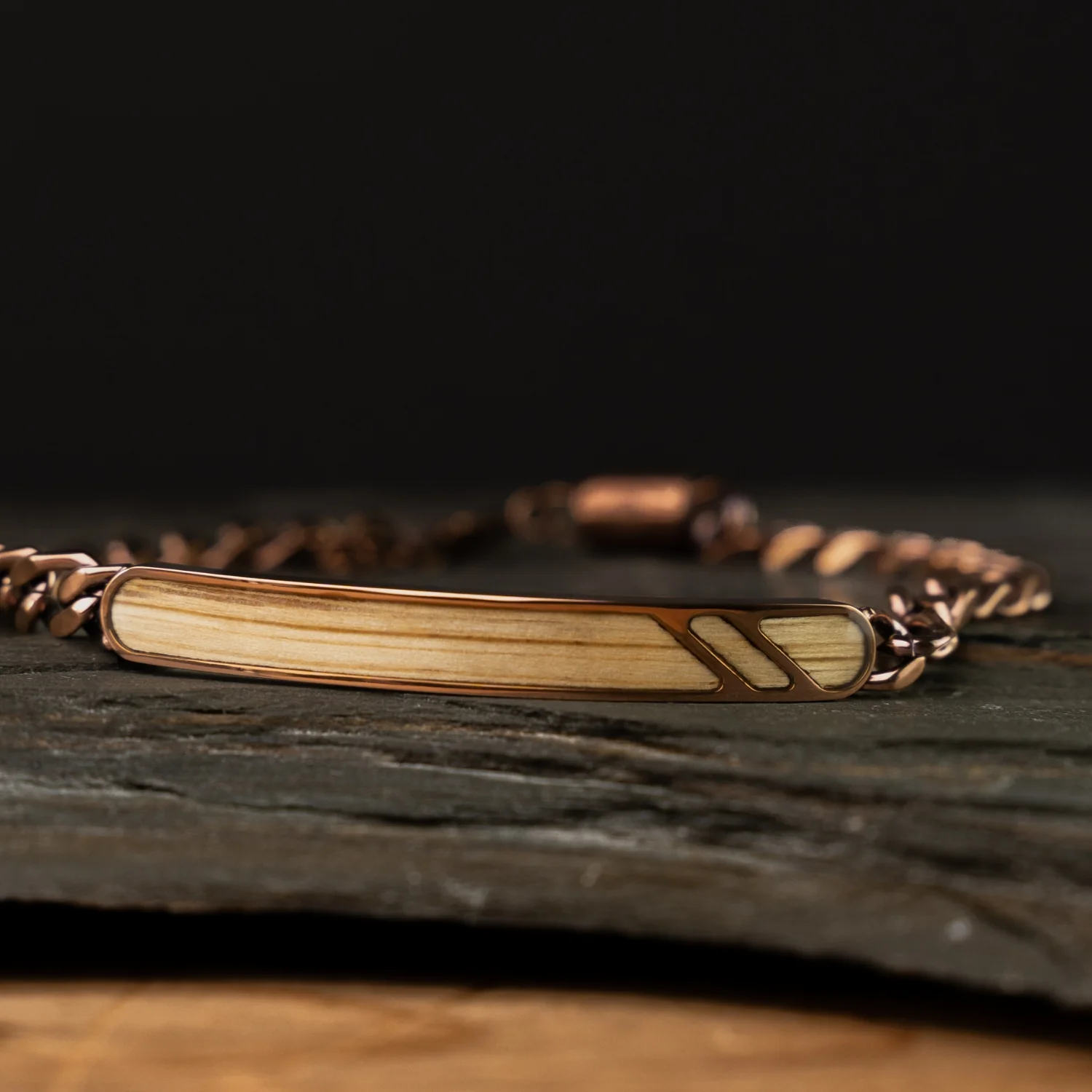 Whiskey Espresso Curb Bracelet - Image 3