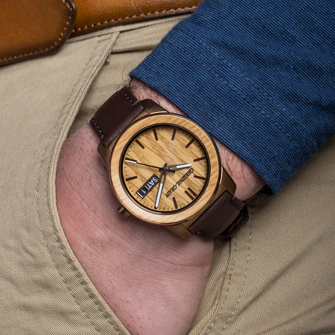 Whiskey Espresso Leather Barrel 42mm - Image 4