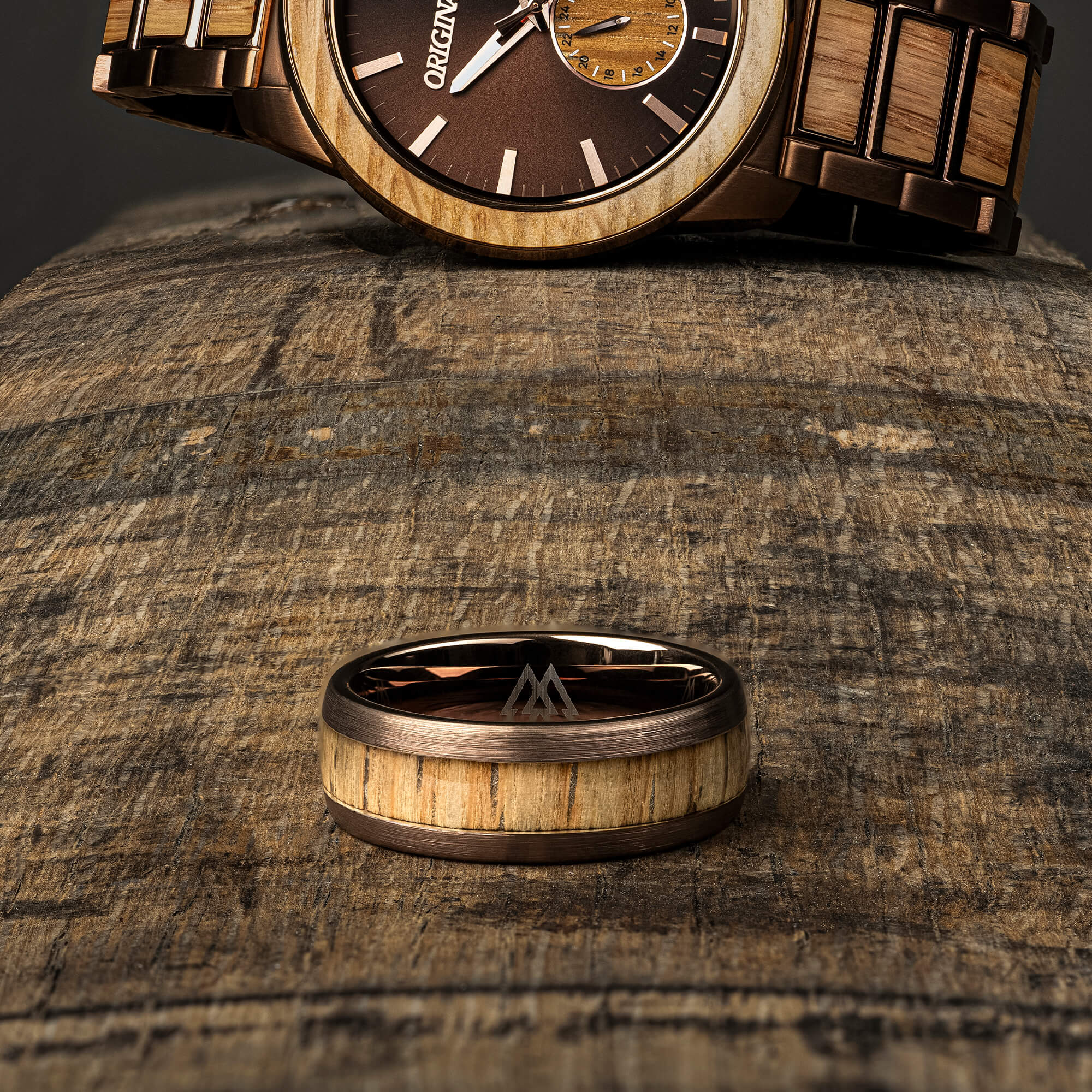 Whiskey Espresso Single Barrel Ring - Image 6