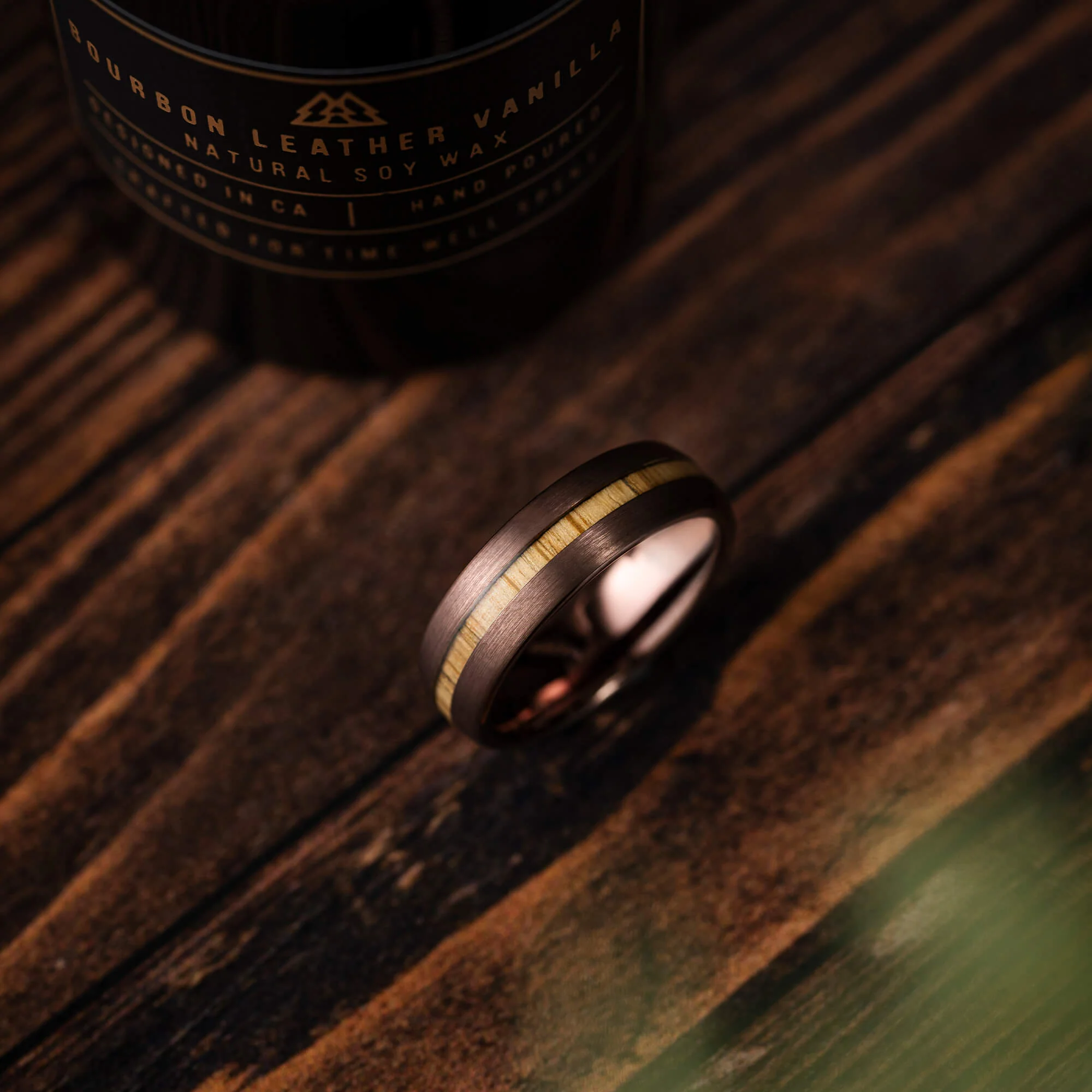 Whiskey Espresso Single Barrel Thin Ring - Image 4
