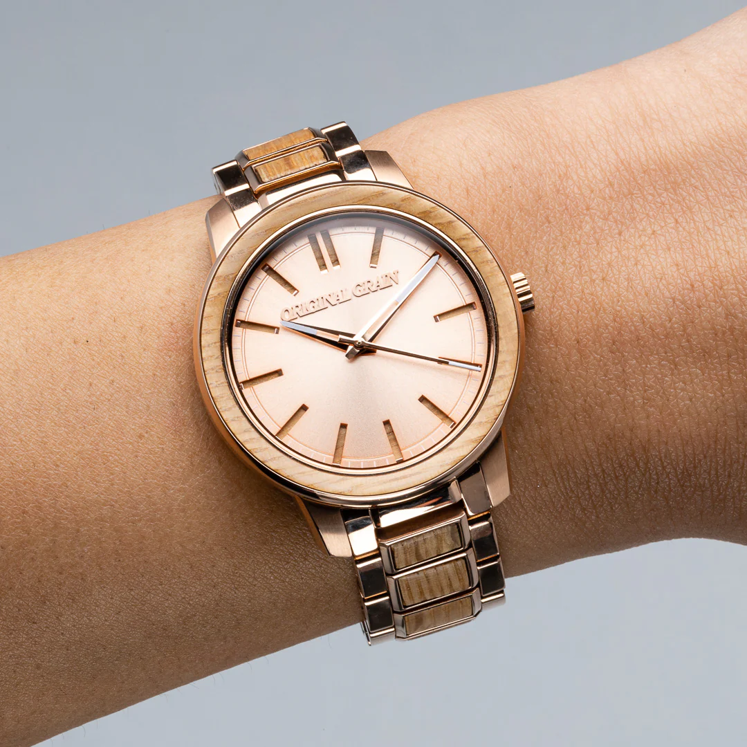 Whiskey Rose Gold Women's Barrel 36mm - Image 3